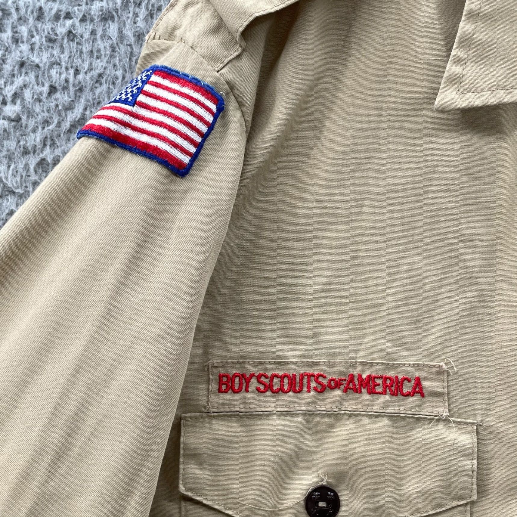Vintage VINTAGE Boy Scouts of America Shirt Mens XL Brown Patches Embroidered BSA Gorp Size US XL / EU 56 / 4 - 6 Thumbnail