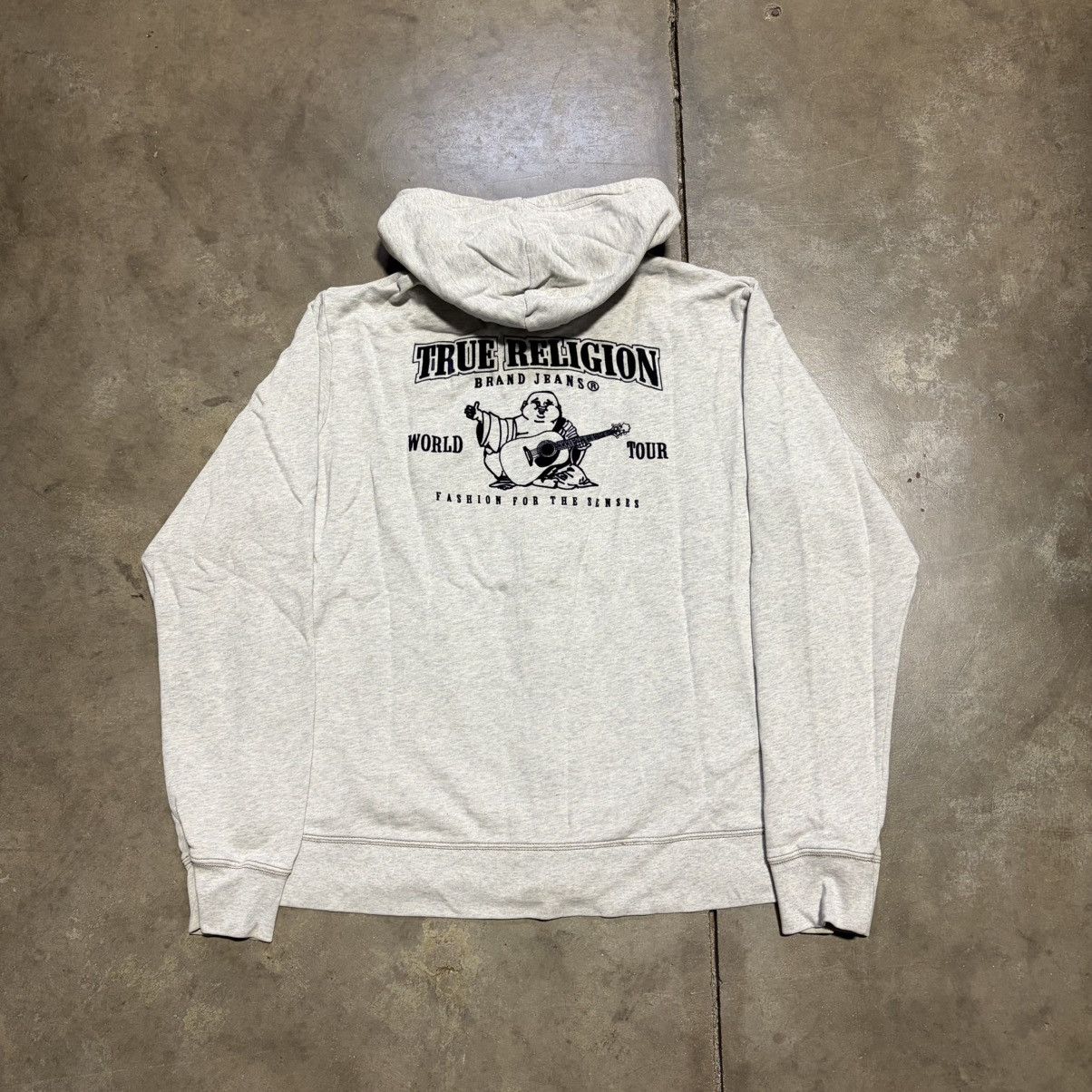 True Religion Vintage True Religion Zip Up Hoodie Sweatshirt Buddha Logo Size US XXL / EU 58 / 5 - 3 Thumbnail