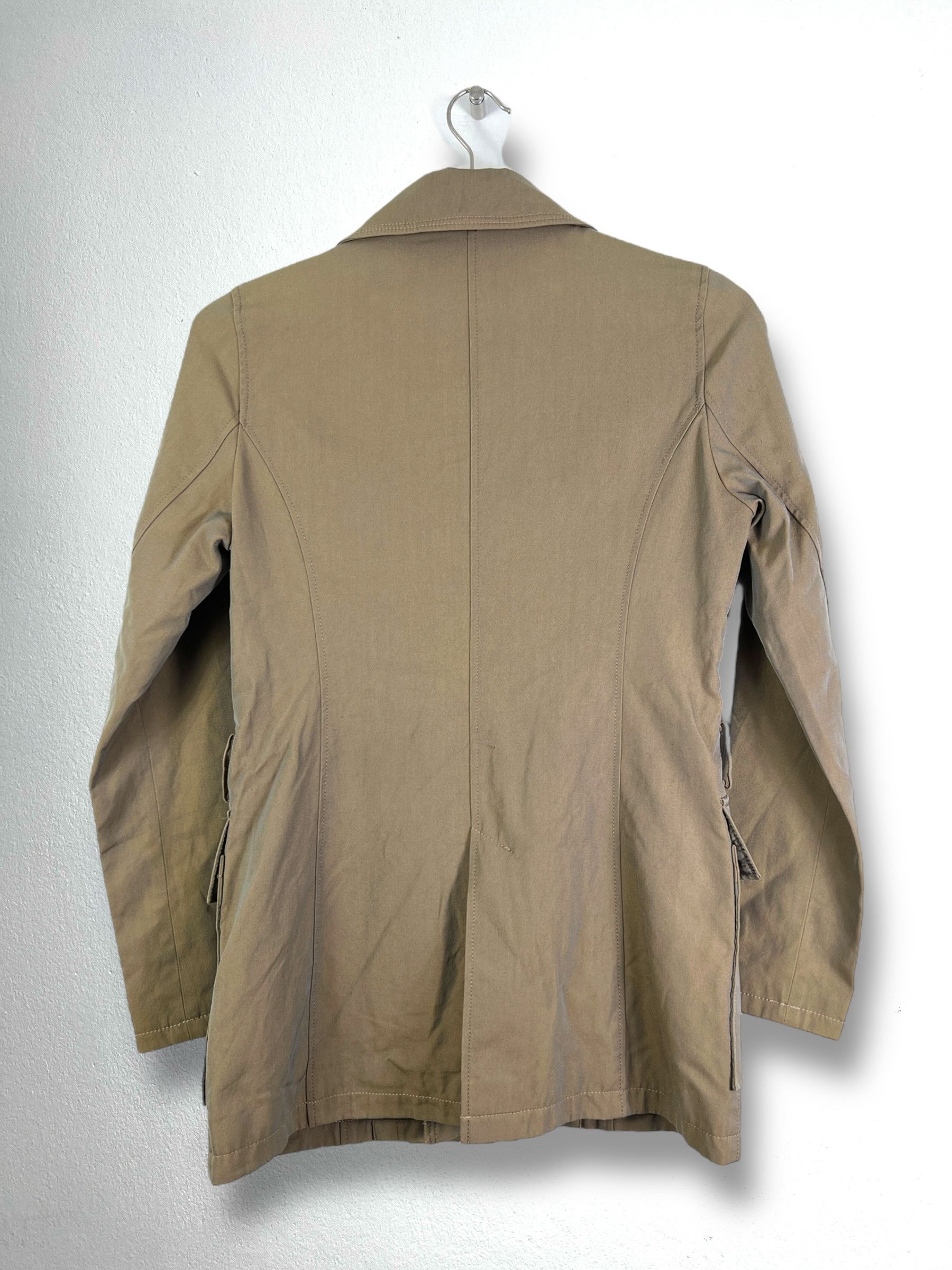 Japanese Brand Peyton Place Beige Trench Coat (9) GTMP298 Size US M / EU 48-50 / 2 - 10 Thumbnail