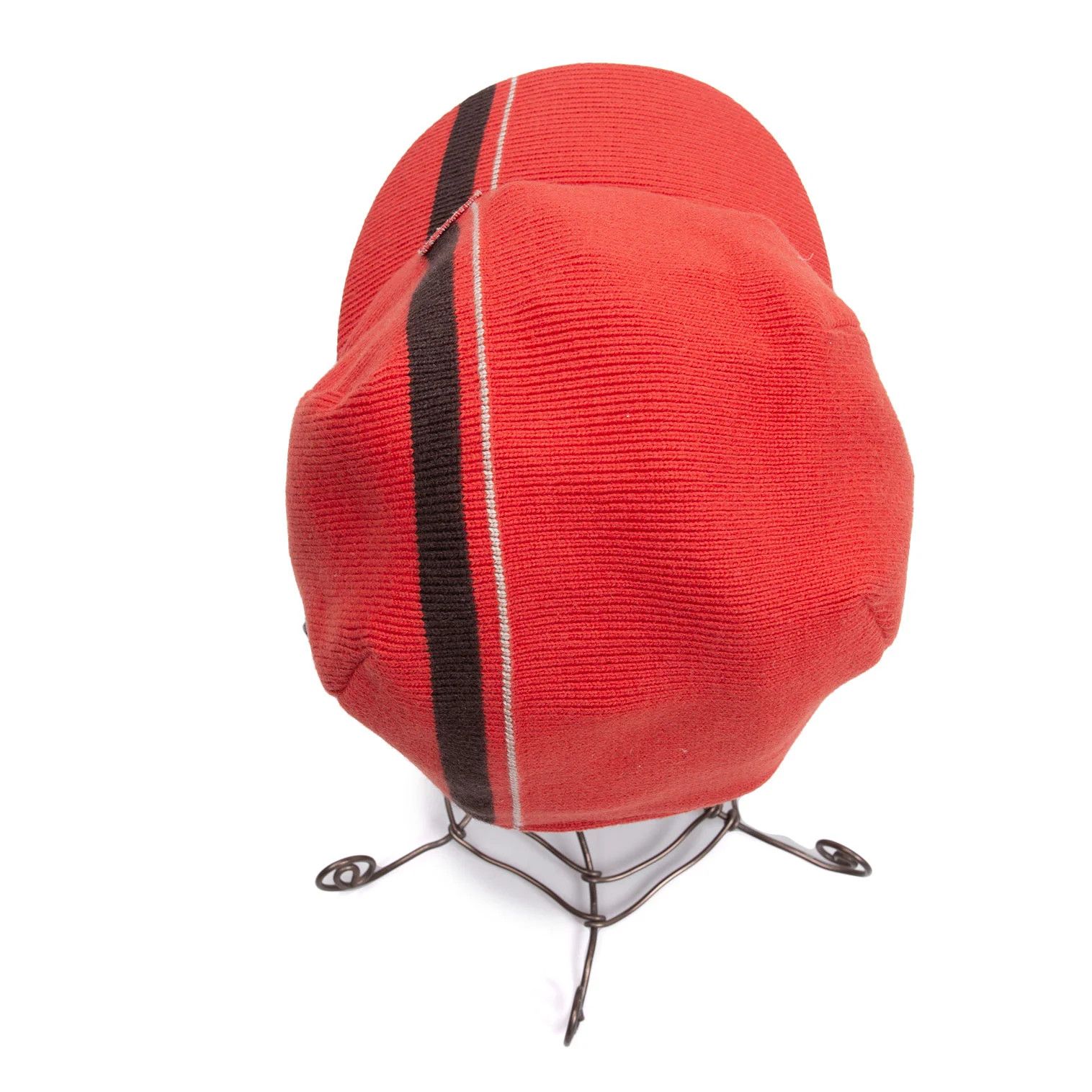 Armani Cashmere Blend Cotton Knit Cap in Red-Brown Size ONE SIZE - 7 Thumbnail