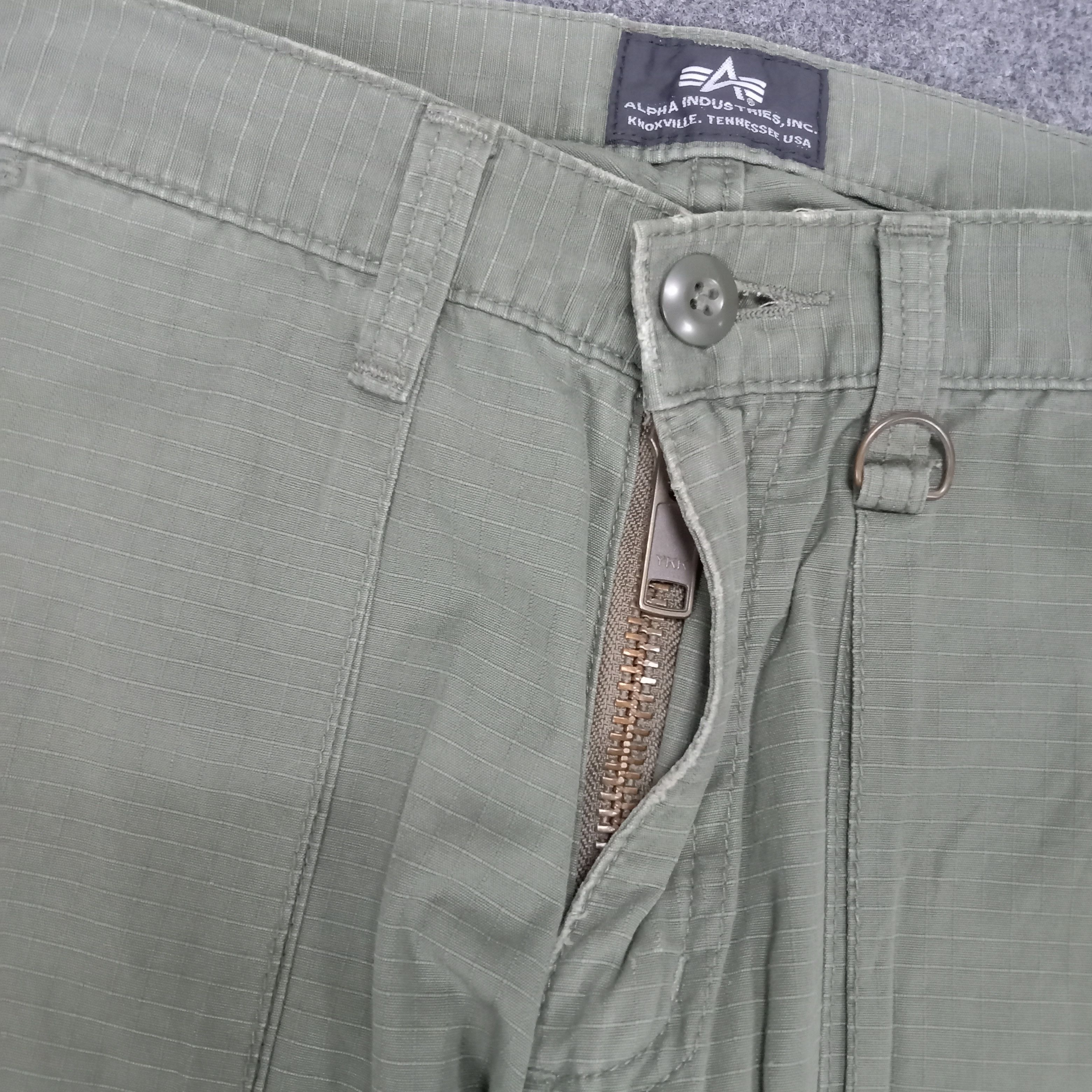 Alpha Industries × Vintage Alpha Industries Military Style Cargo Pants Size US 31 - 3 Thumbnail