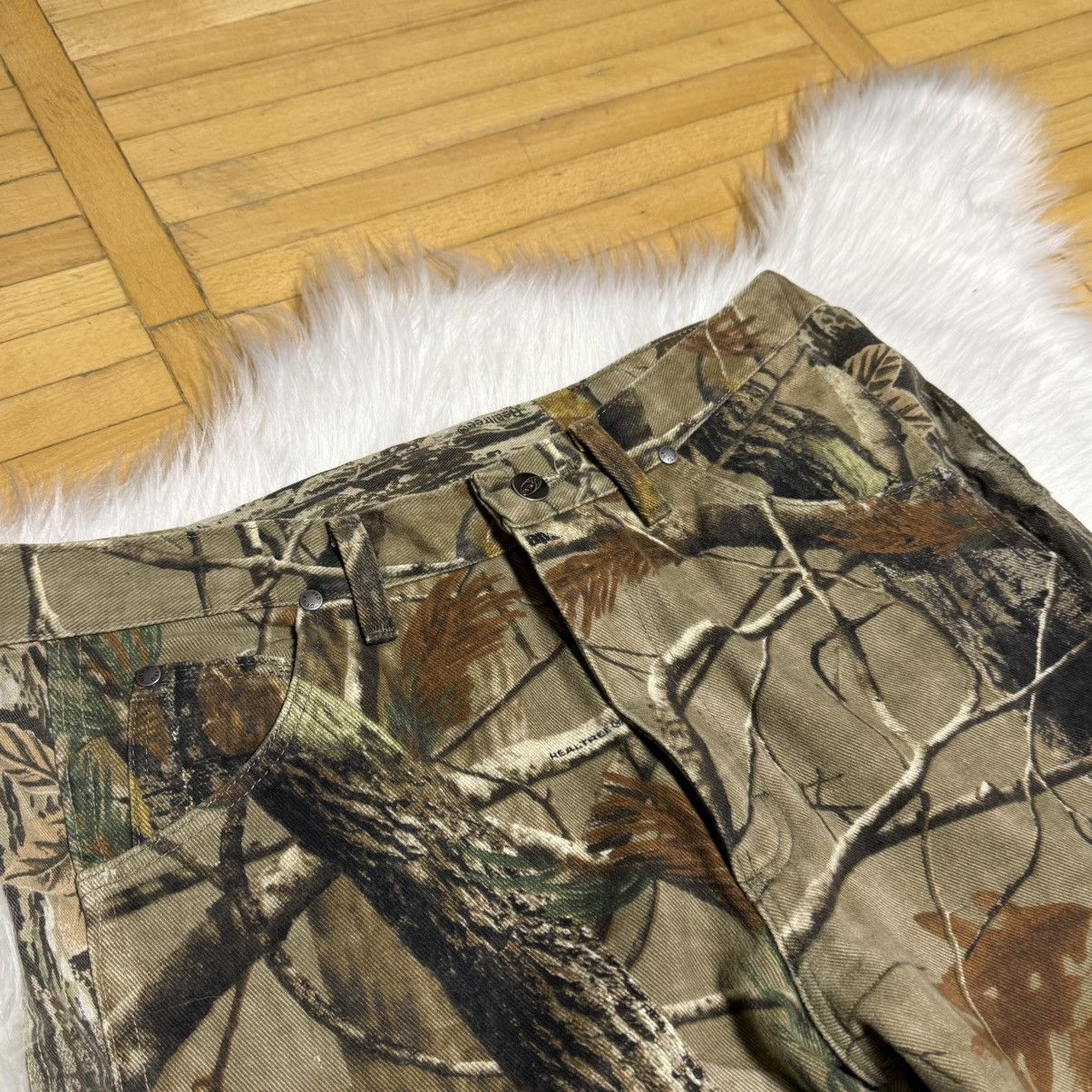 Wrangler 📌 Vintage Wrangler Realtree Camo Y2K Baggy Jeans Rare Size 38" / US 16 / IT 52 - 13 Thumbnail