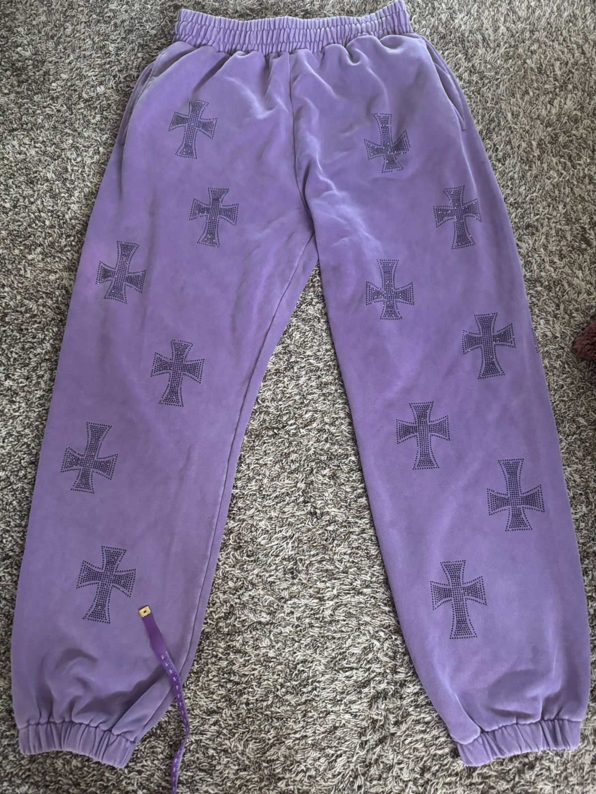 Unknown London Unknown London Purple rhinestone Sweatpants Size US 32 / EU 48 - 1 Thumbnail