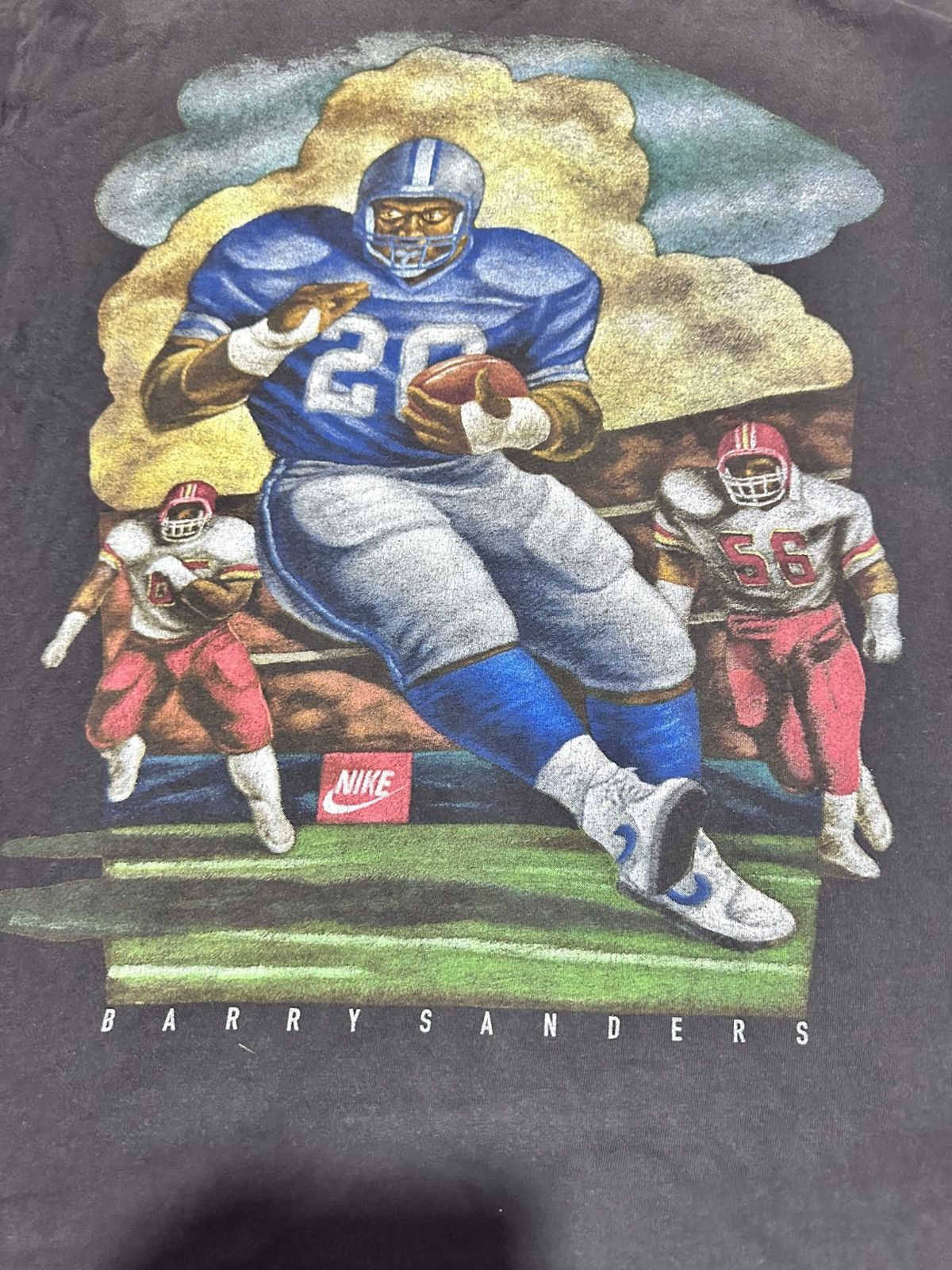 Nike Vintage 90s Nike Barry Sanders grey tag Size US L / EU 52-54 / 3 - 5 Thumbnail