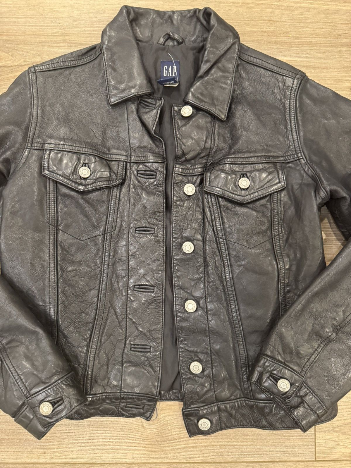 Gap × Vintage Vintage gap leather jacket Size US XS / EU 42 / 0 - 2 Thumbnail