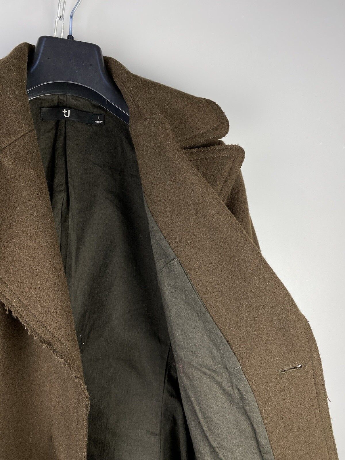 Jil Sander × Uniqlo Jil Sander Uniqlo J+ Womens Wool Casual Pea Coat Size L / US 10 / IT 46 - 10 Thumbnail