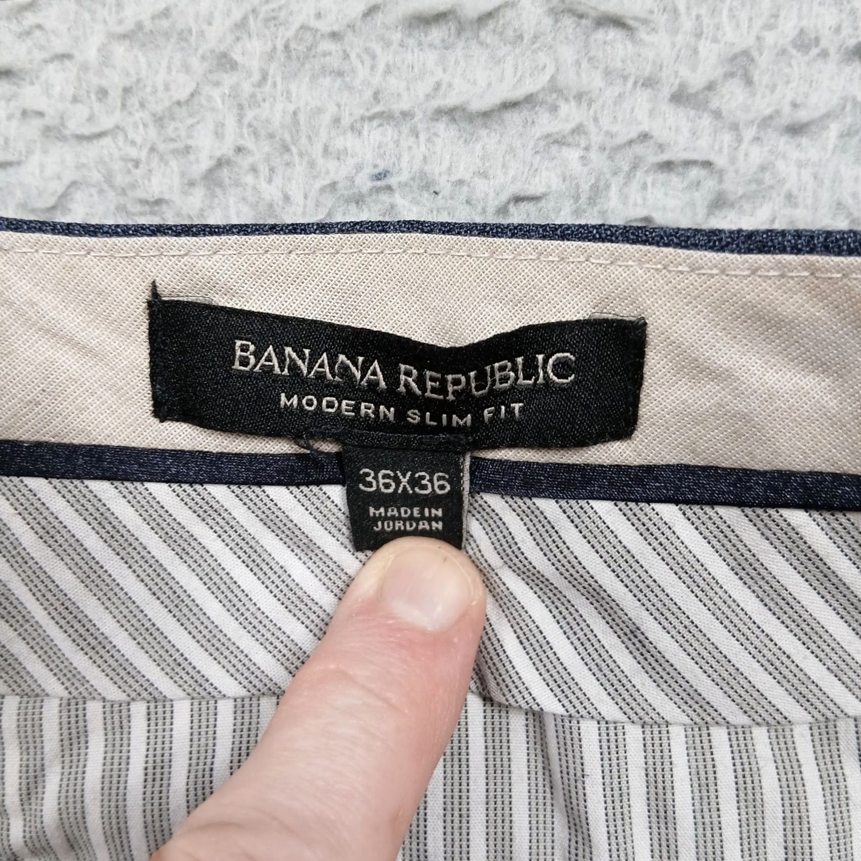 Banana Republic Banana Republic Dress Pants Men 36x36 Gray Slim Fit Wool Modern Size US 36 / EU 52 - 4 Thumbnail