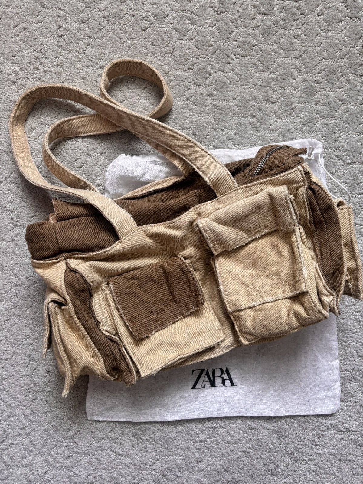 Zara Cargo Shoulder Bag Size ONE SIZE - 4 Thumbnail