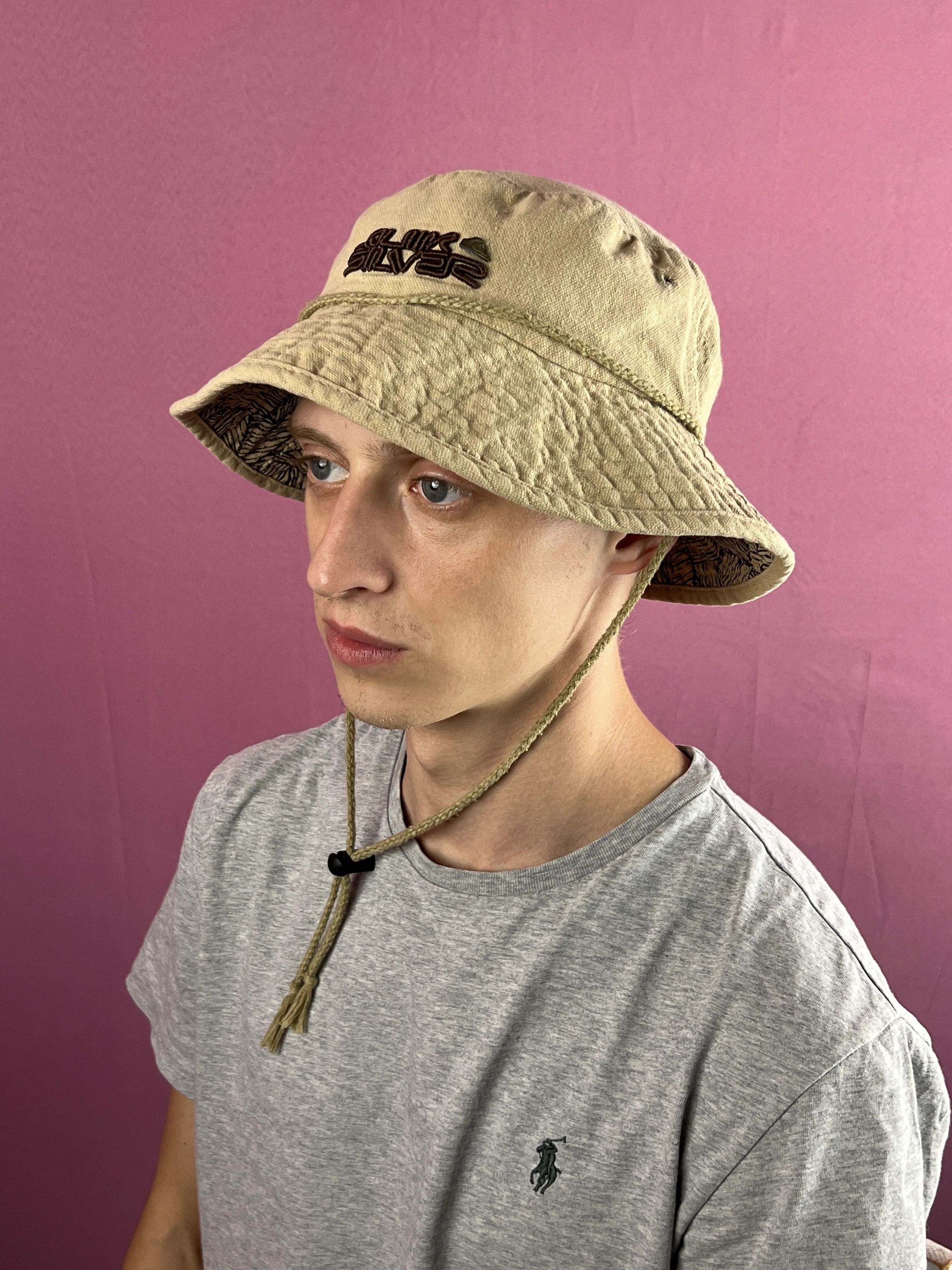 Quiksilver Quiksilver Vintage Men's Linen Bucket Hat Size ONE SIZE - 2 Thumbnail