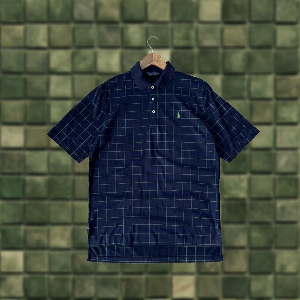 Ralph Lauren VINTAGE Ralph Lauren Polo Shirt Checkered Blue S Regular Mens True Blue 90s Preppy Golf Polo Ralph Lauren Casual Polos Size US S / EU 44-46 / 1 - 1 Thumbnail
