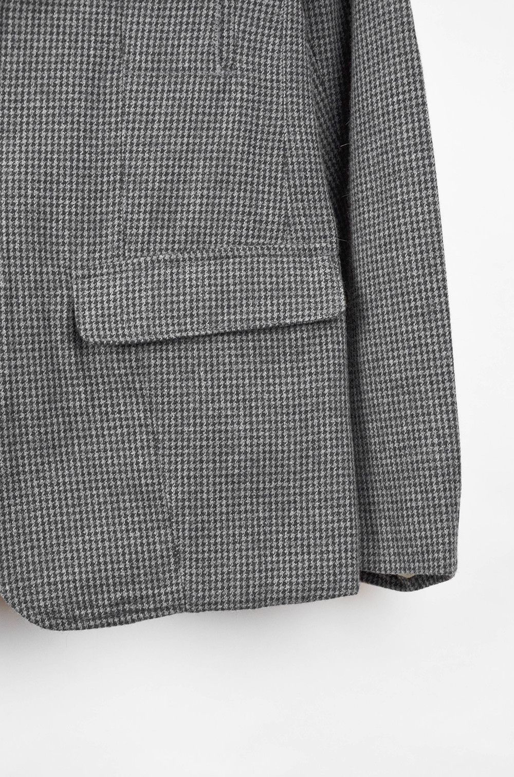 Marithe + Francois Girbaud MARITHE FRANCOIS GIBRAUD Gray Herringbone Blazer - S Size 46R - 4 Thumbnail