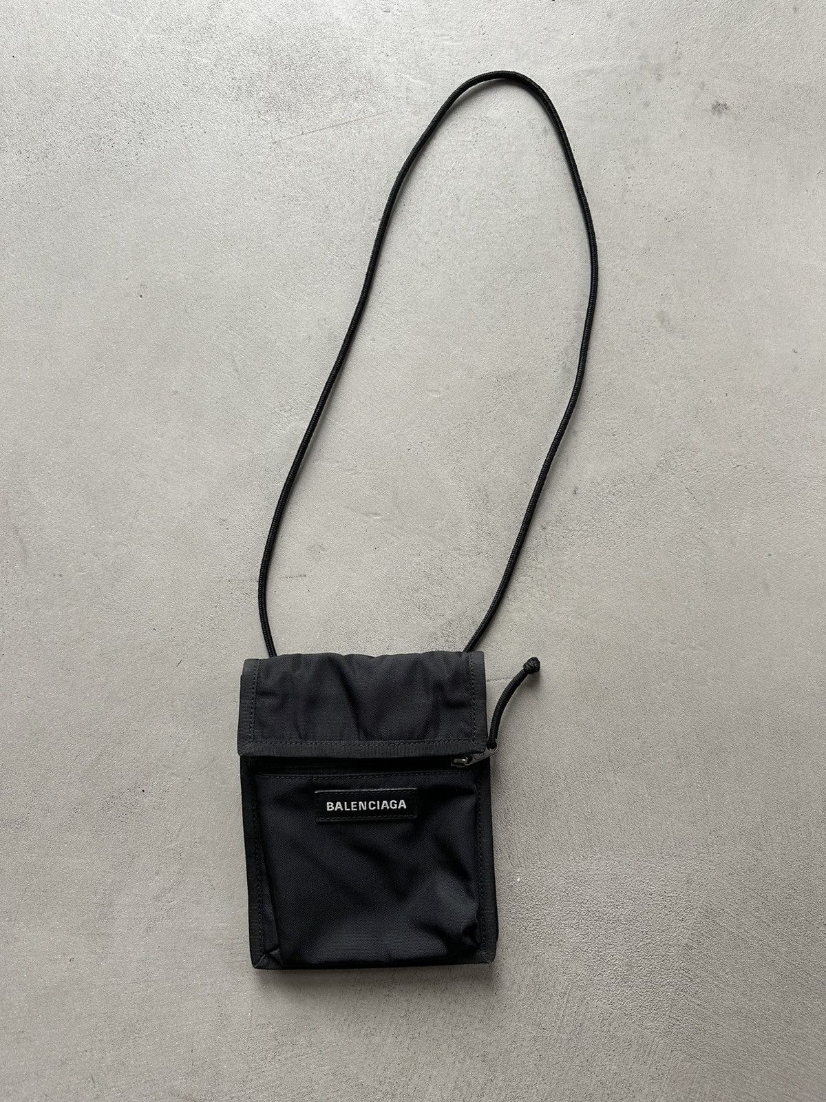 image of Balenciaga Small Explorer Crossbody Bag in Black, Men's