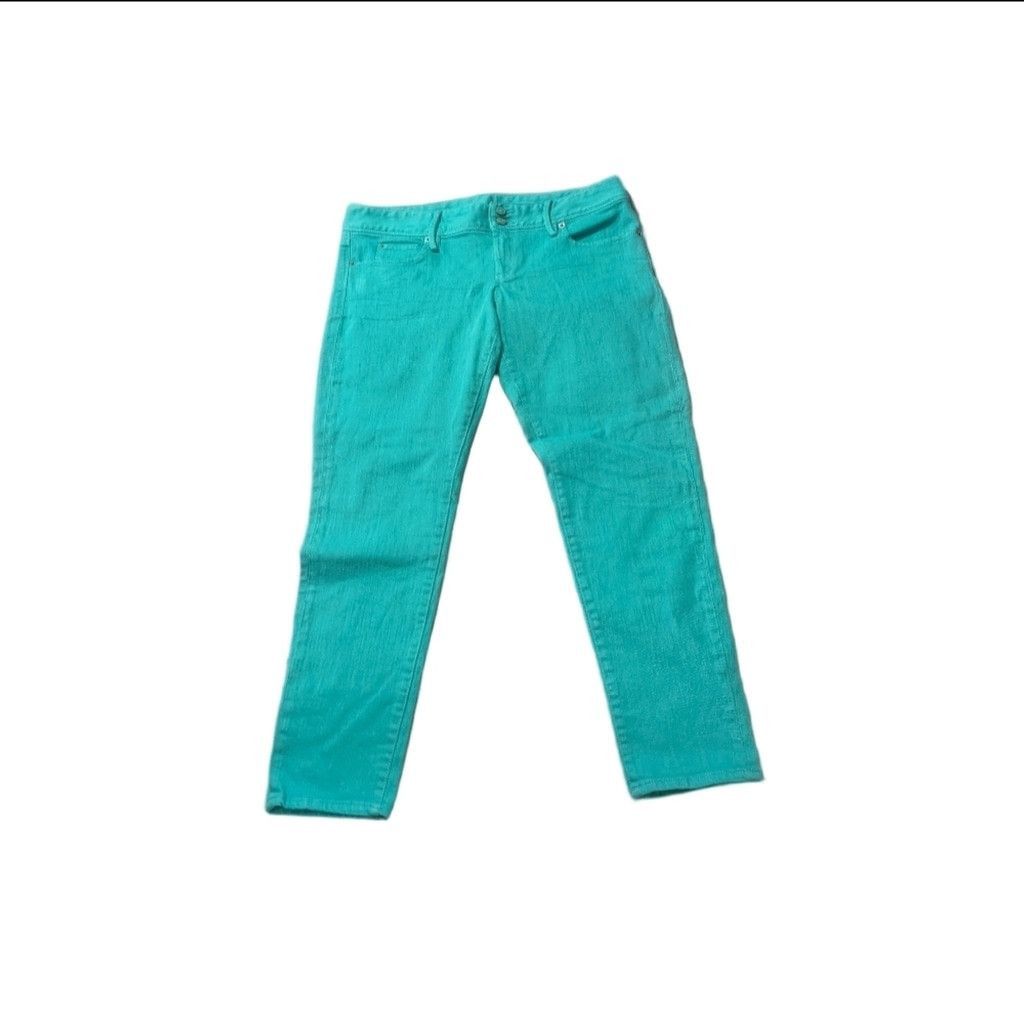 Lilly Pulitzer Lilly Pulitzer Green Worth Skinny Jeans Size 8 Size 30" / US 8 / IT 44 - 2 Thumbnail