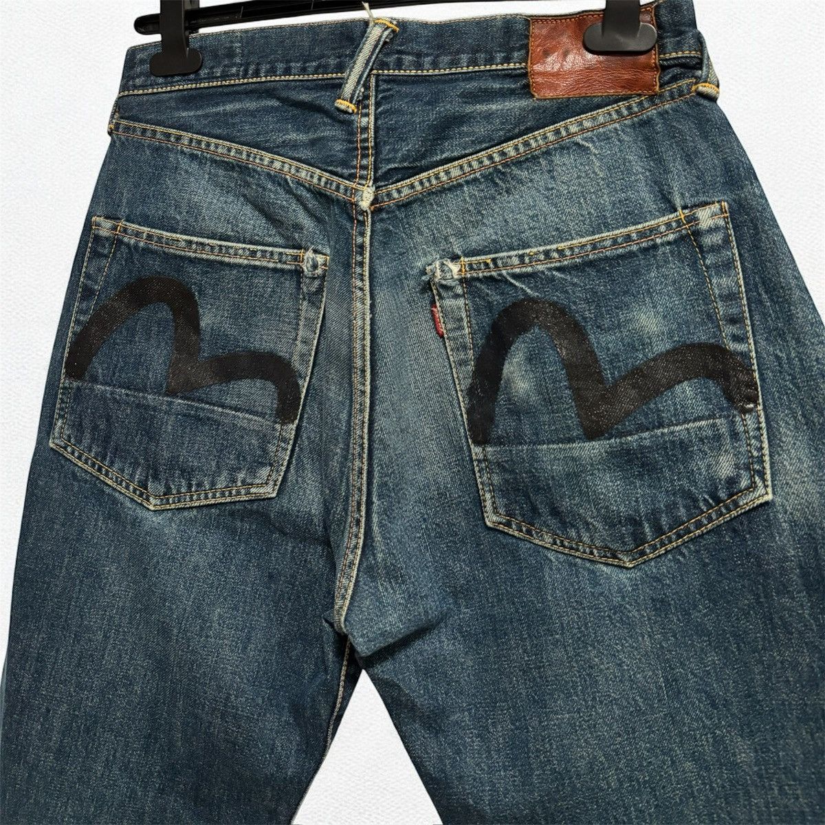 Evisu Vintage Evisu black seagull jeans Size US 31 - 2 Thumbnail