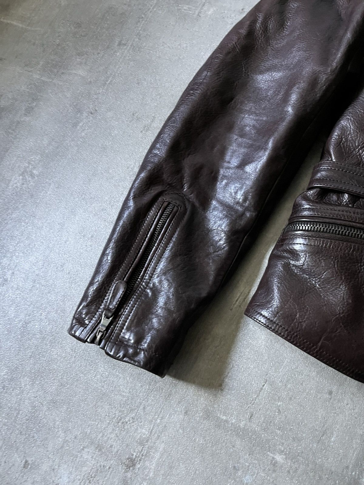 Jil Sander Jil Sander by Raf Simons brown leather jacket rare Size US M / EU 48-50 / 2 - 4 Thumbnail