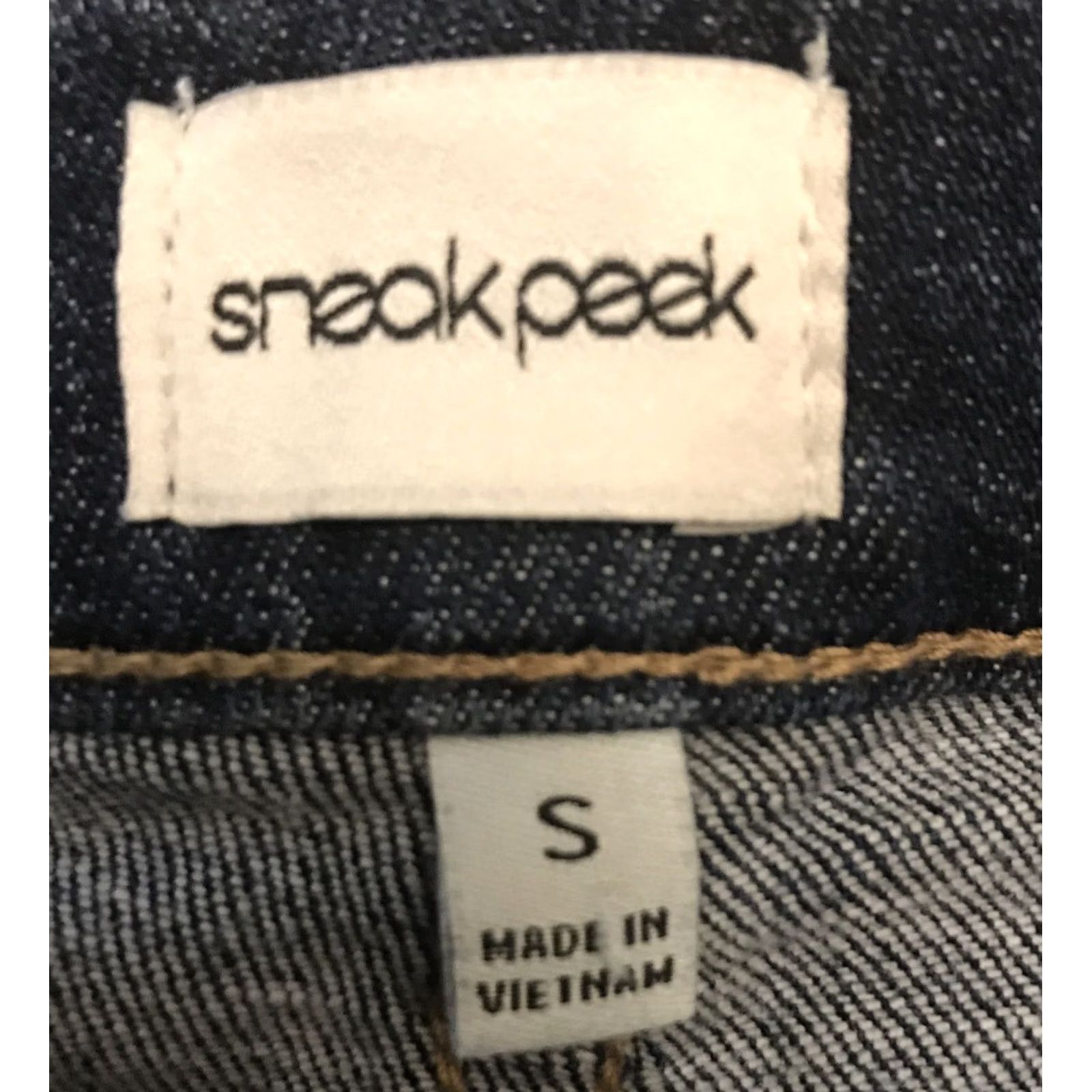 Vintage Sneak Peek Shorts Size S W27-28 Stretch Mid Rise Cuffed Distressed Denim Blue 5-Pocket Casual Men? Womens? (adjust) Size 28" / US 6 / IT 42 - 3 Thumbnail