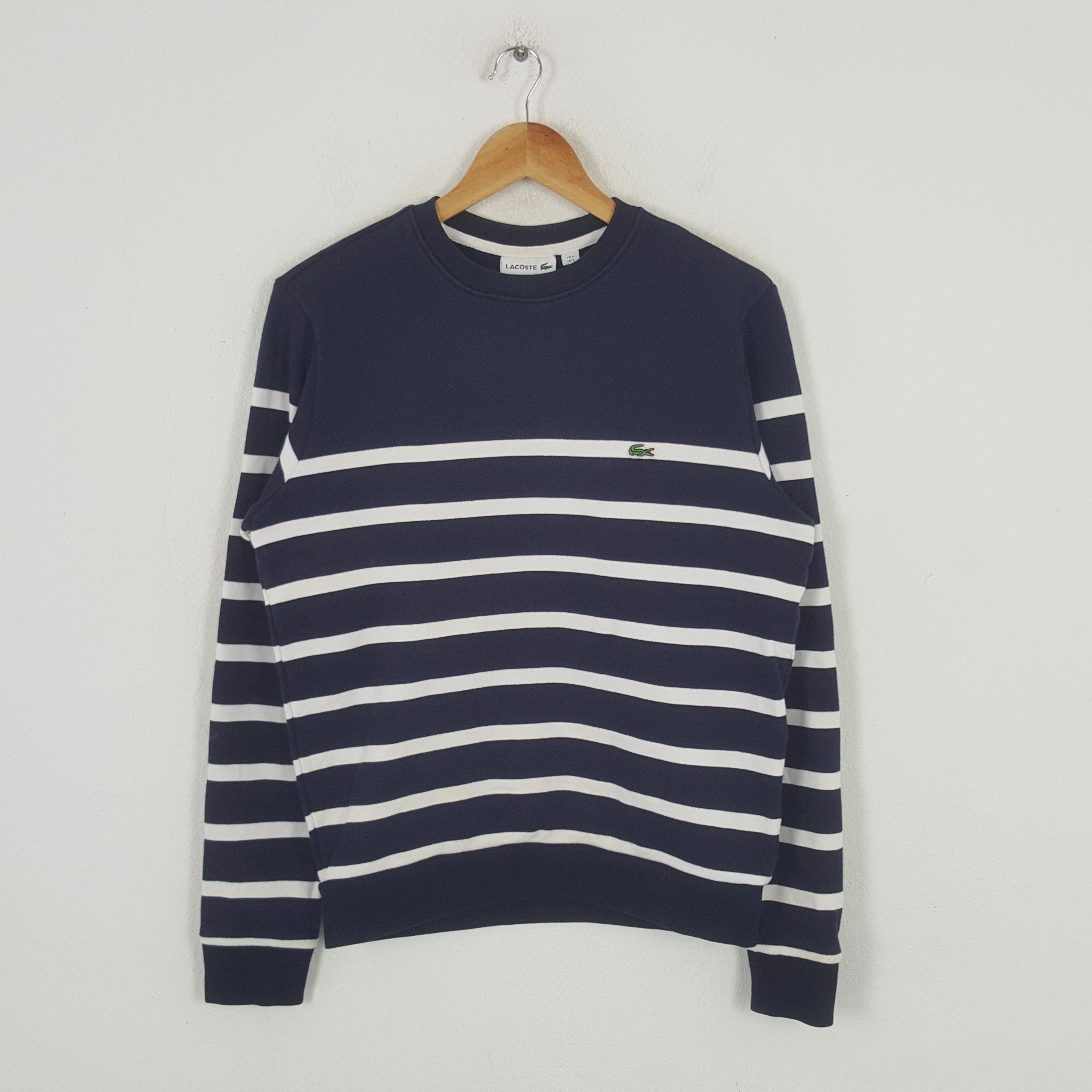 Lacoste × Vintage Vintage Lacoste Sport Style Stripes Sweatshirt Size US S / EU 44-46 / 1 - 1 Thumbnail