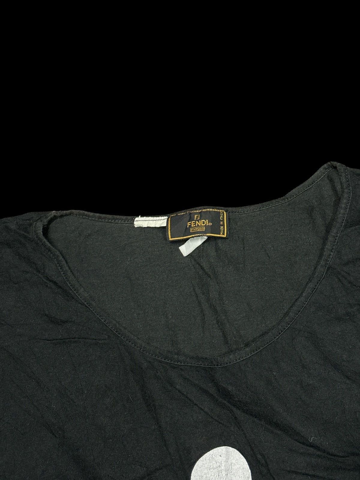 Fendi Fendi 🎌💥 Black Tee Fendi Muglia Italy 🎌 Size M / US 6-8 / IT 42-44 - 3 Thumbnail