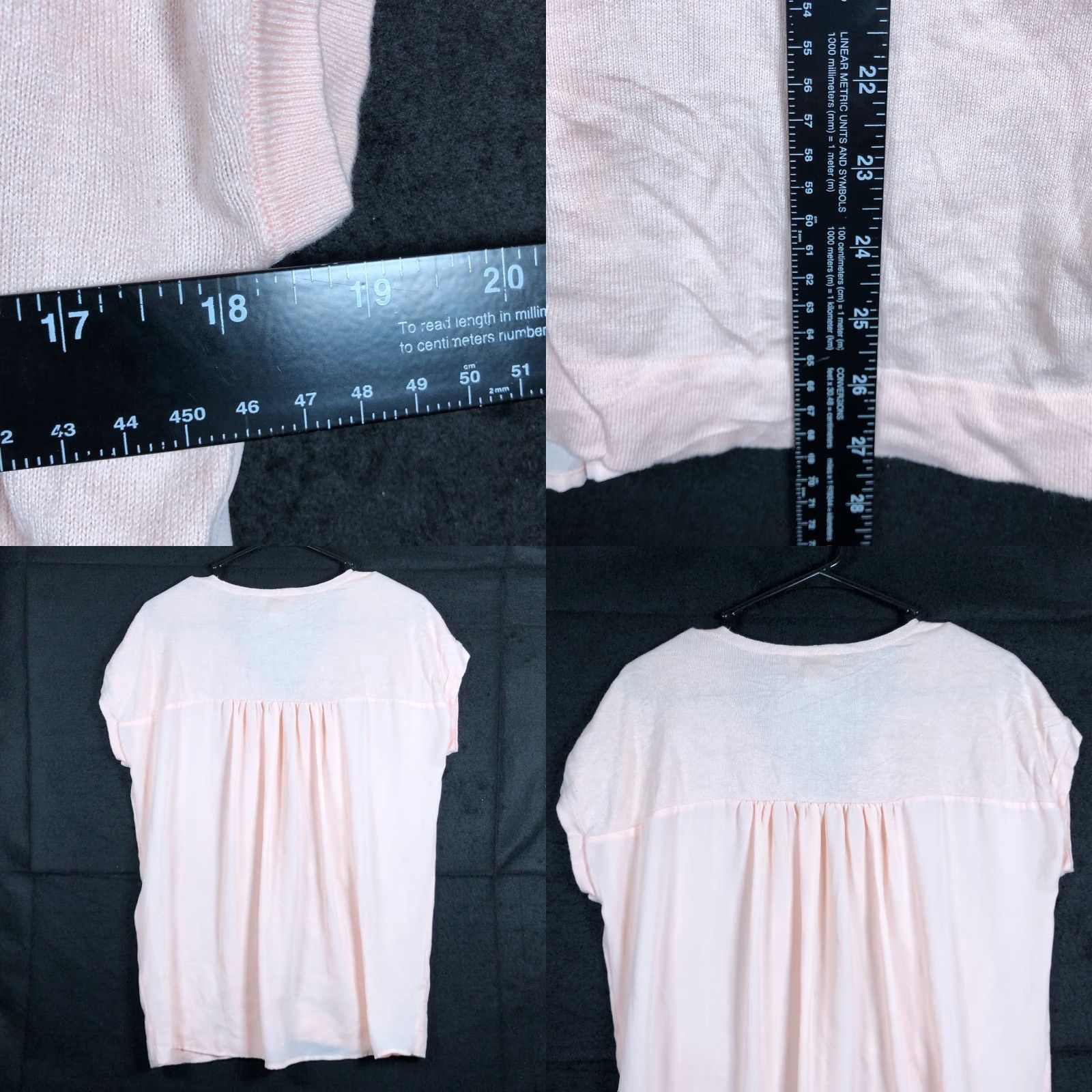 Loft LOFT Ann Taylor Womens Blouse Pink Short Sleeve V-Neck Super Soft Tunic Small Size S / US 4 / IT 40 - 8 Thumbnail