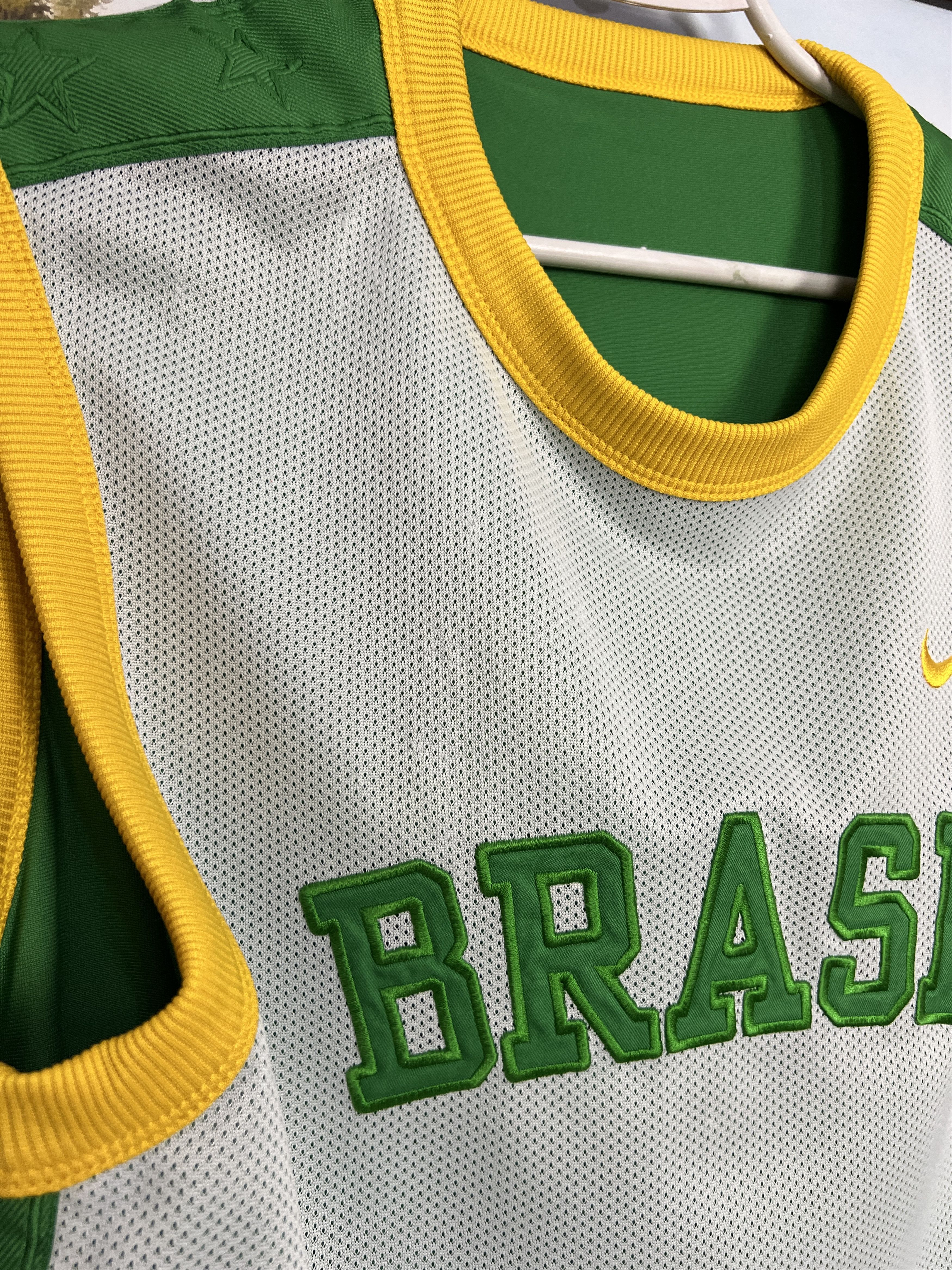 Nike Brazil Reversible Train Shirt Vest Soccer National Jersey Size M / US 6-8 / IT 42-44 - 5 Thumbnail