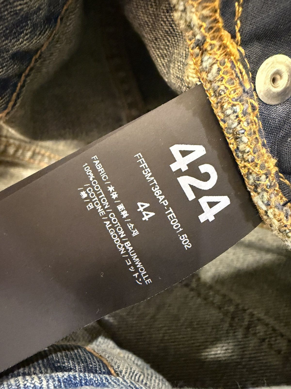 424 424 Big Daddy Japanese Denim Size US 28 / EU 44 - 4 Thumbnail