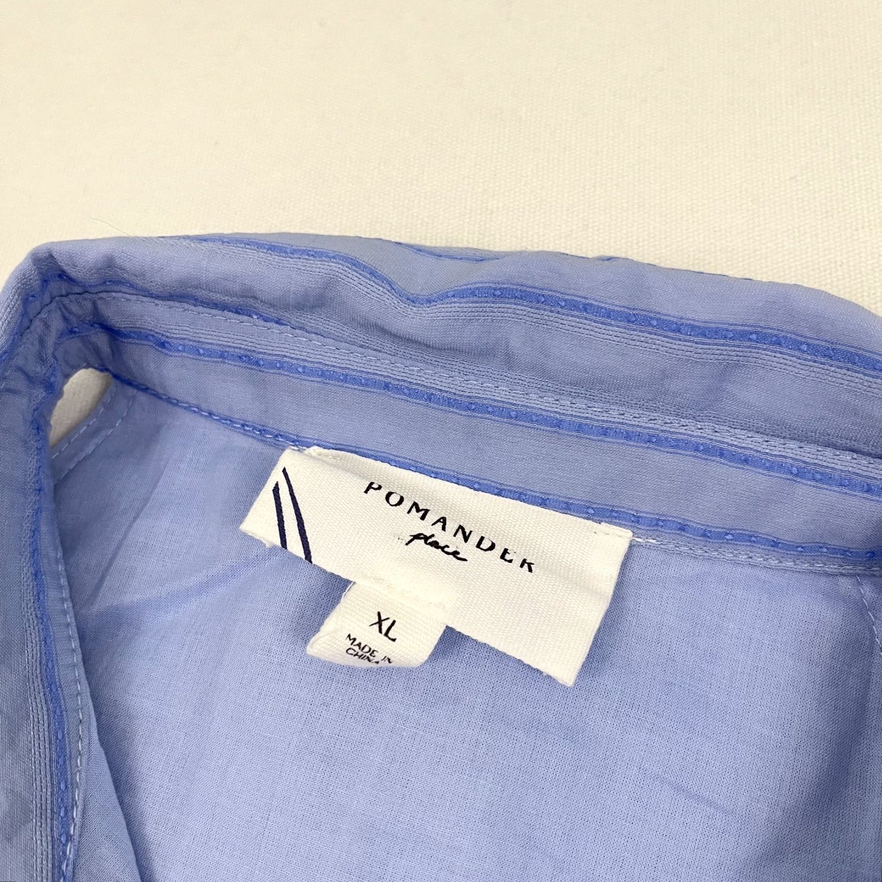 Vintage Tuckernuck Pomander Place Seersucker Sailor Dress A-Line V-Neck XL Blue Womens Size XL / US 12-14 / IT 48-50 - 2 Thumbnail
