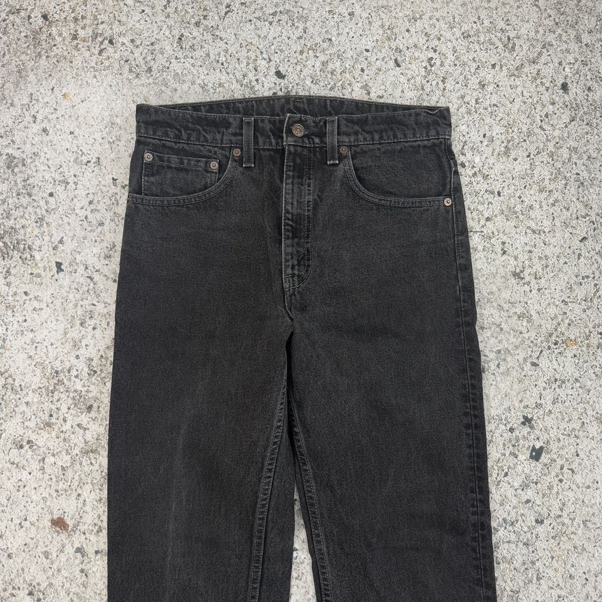 Levi's Vintage 90s Levi’s 505 Faded Black Jeans ERD Grunge Chrome Size US 32 / EU 48 - 3 Thumbnail