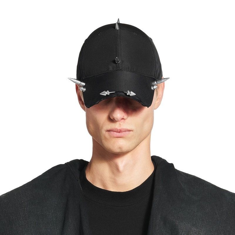 Balenciaga Balenciaga Perforated Spike Baseball Cap Size ONE SIZE - 3 Thumbnail
