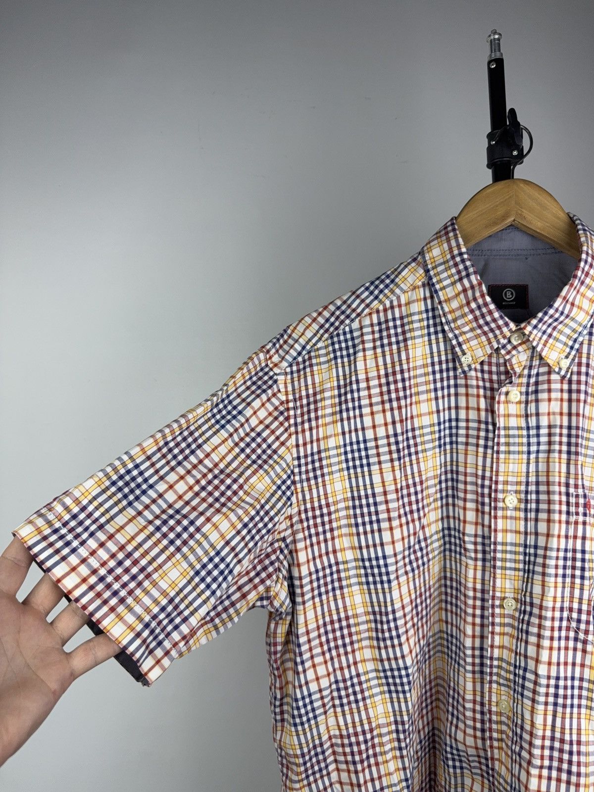 Bogner Vintage 00s Retro Germany Luxury Bogner short Sleeve Shirt Size US L / EU 52-54 / 3 - 3 Thumbnail