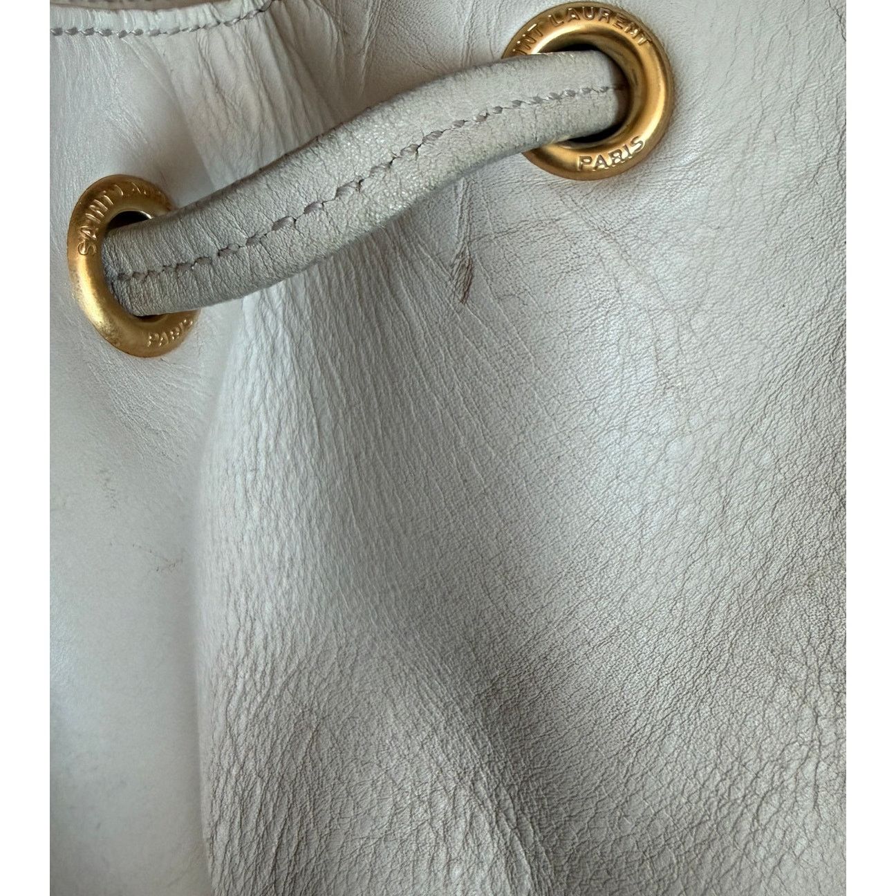 Saint Laurent Paris Saint Laurent Grey Emmanuelle Leather Crossbody Bag Size ONE SIZE - 8 Thumbnail