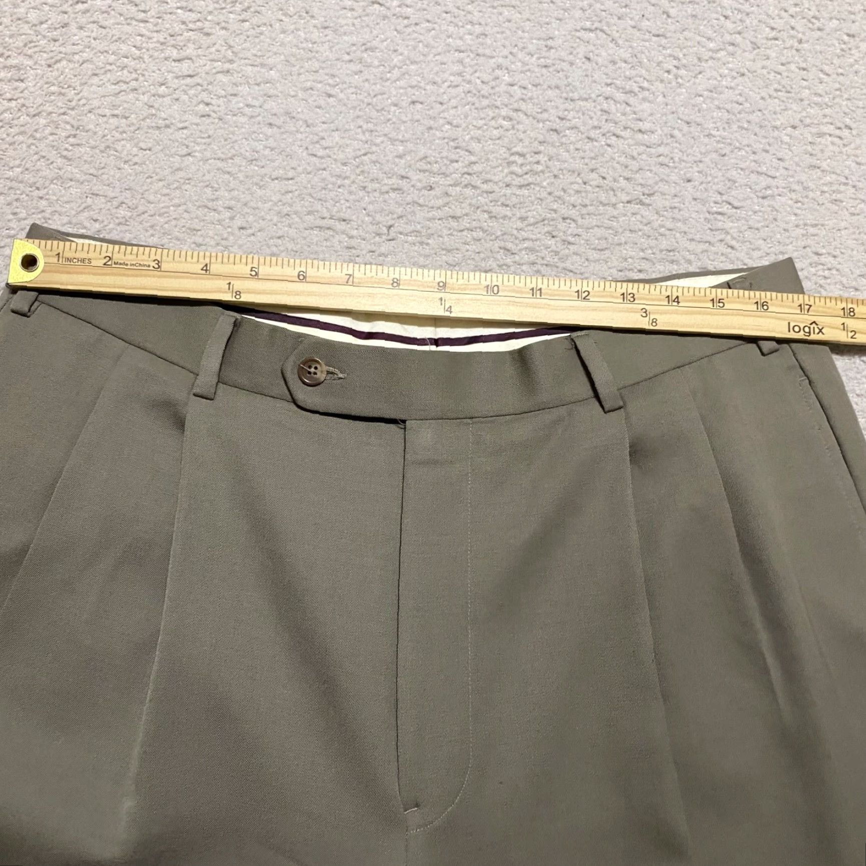 Brooks Brothers Brooks Brothers Mens Dress Pants 36 Brown Wool Straight Regular Pants Mens 100% Wool Solid Brown Dress Pants Size US 36 / EU 52 - 5 Thumbnail