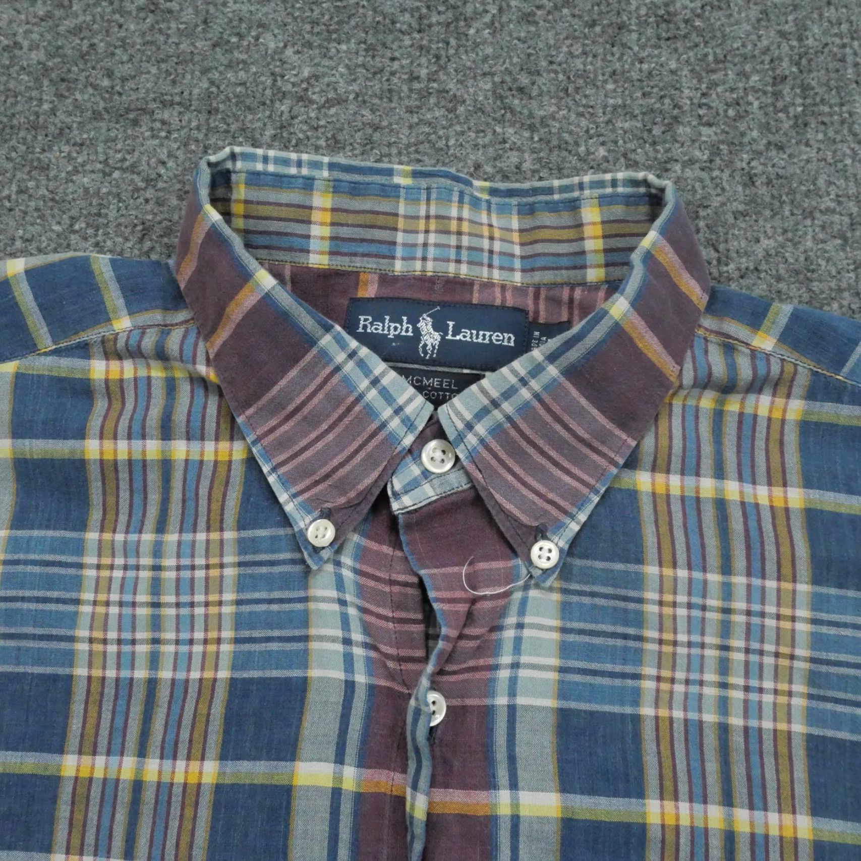 Ralph Lauren Ralph Lauren Shirt Mens XL Multicolor Plaid Button-Up Collar Down Button-Front Classic Preppy Logo Pony Size US XL / EU 56 / 4 - 3 Thumbnail