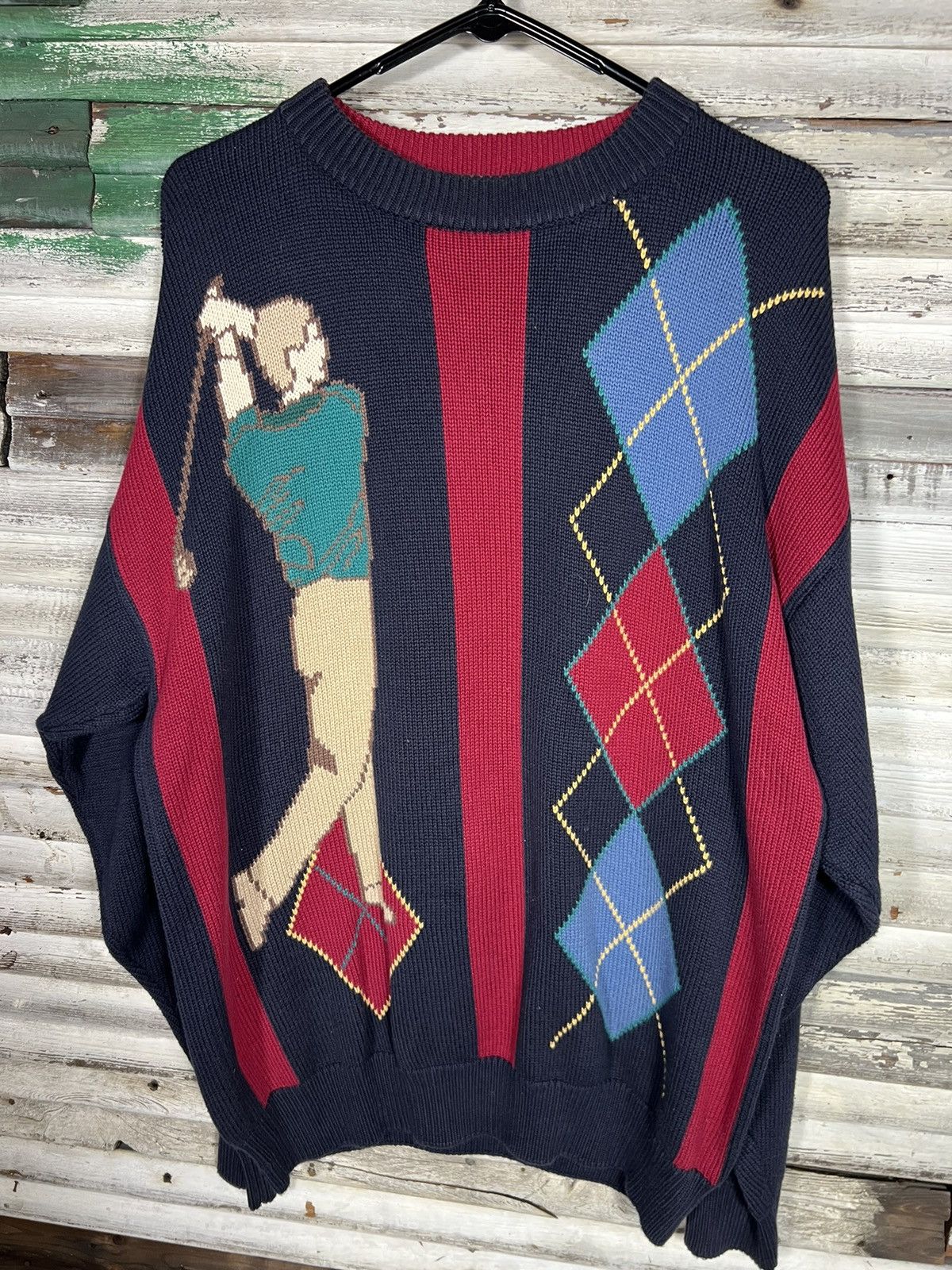 Jantzen × Vintage Vintage Golf Sweater Size US L / EU 52-54 / 3 - 3 Thumbnail