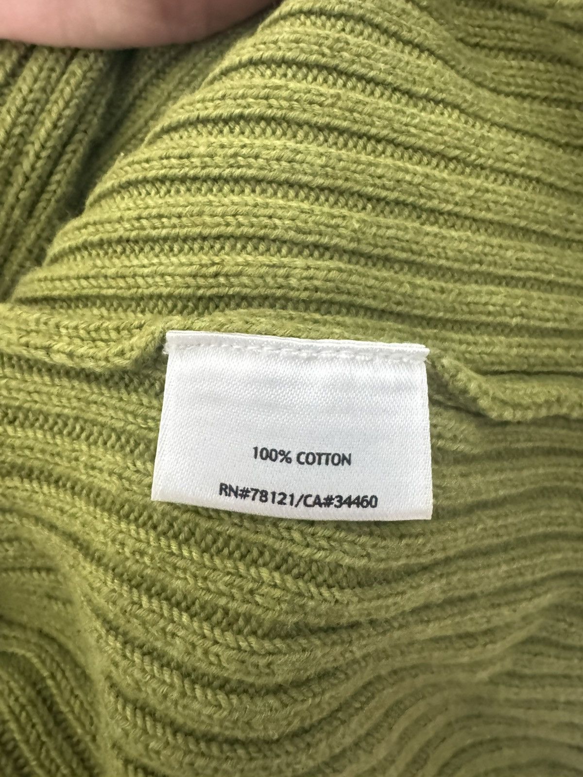 Eileen Fisher Eileen Fisher Cardigan Ribbed Olive Green Cotton XL Size XL / US 12-14 / IT 48-50 - 6 Thumbnail
