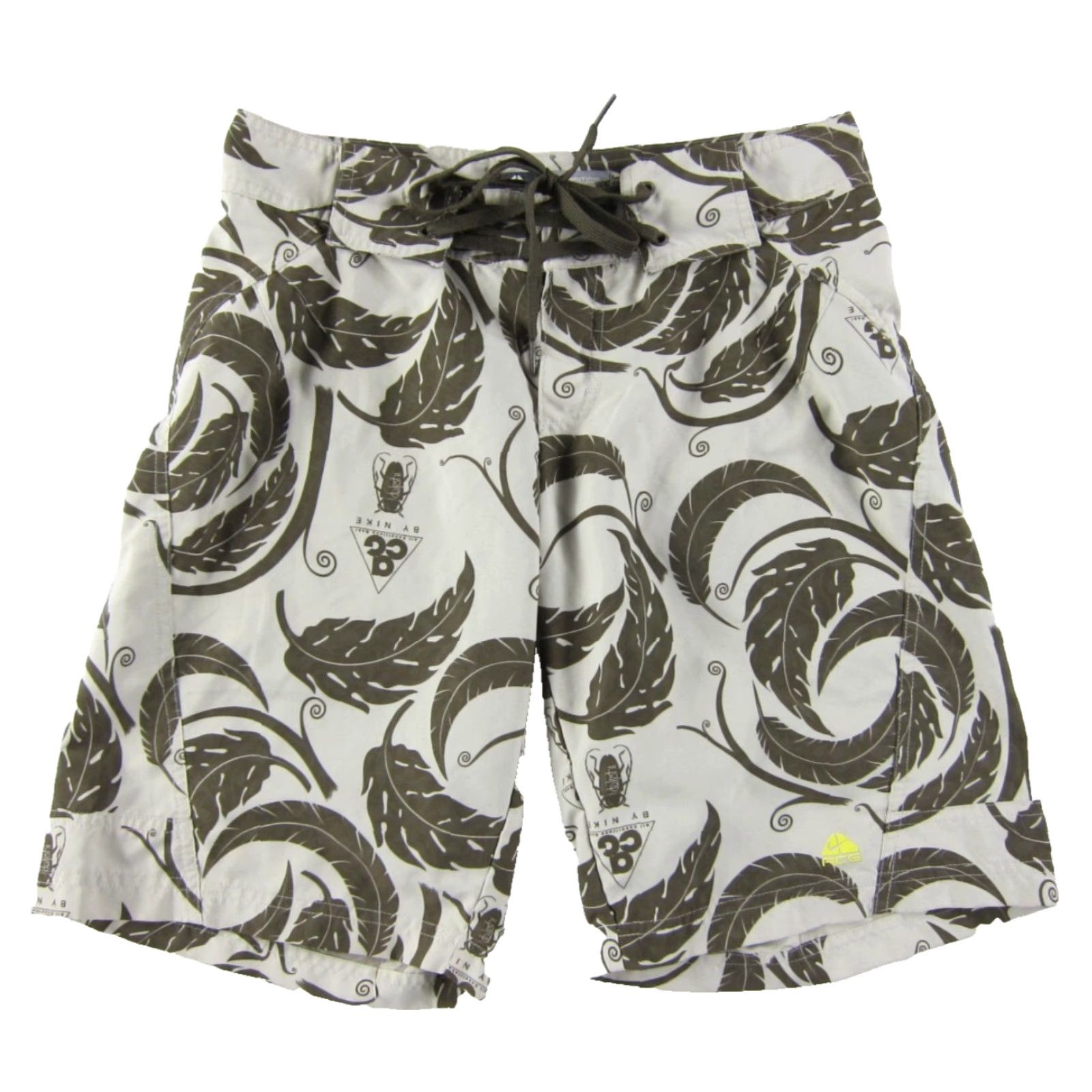 Nike ACG VINTAGE Nike ACG Brown Leaf Swim Surf Beach Board Shorts Women Size 6 Size 28" / US 6 / IT 42 - 2 Thumbnail