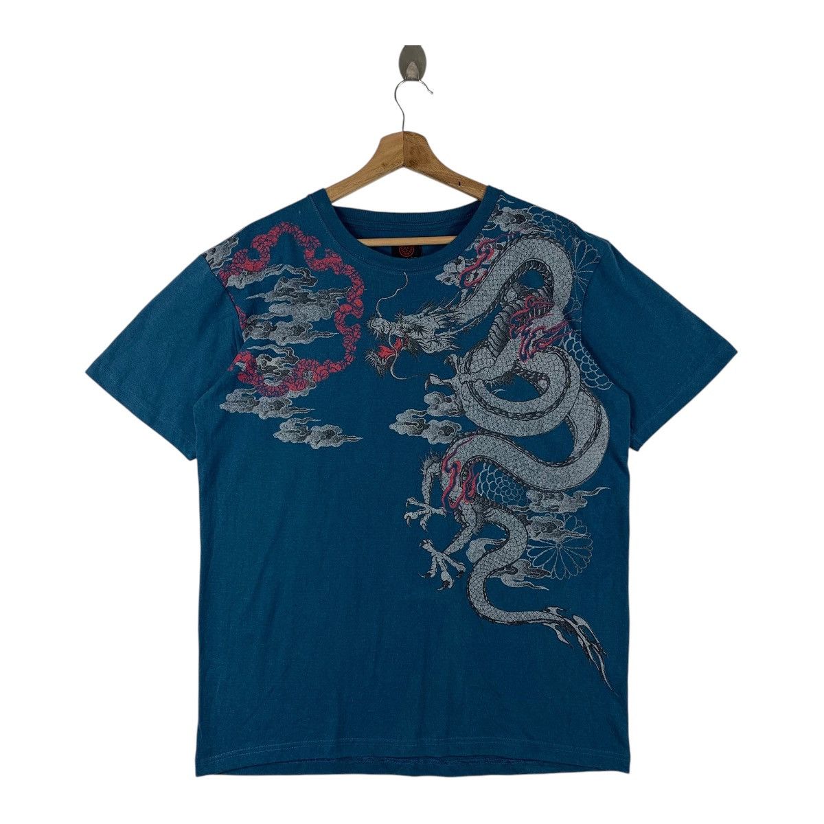Japanese Brand Vintage BULLET NOISE dragon overprint sukajan tee Size US XL / EU 56 / 4 - 2 Thumbnail