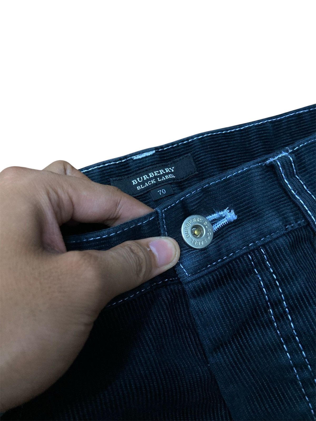 Burberry Vintage Burberry Black Label Contrast Stitch Corduroy Pants Size US 28 / EU 44 - 17 Thumbnail