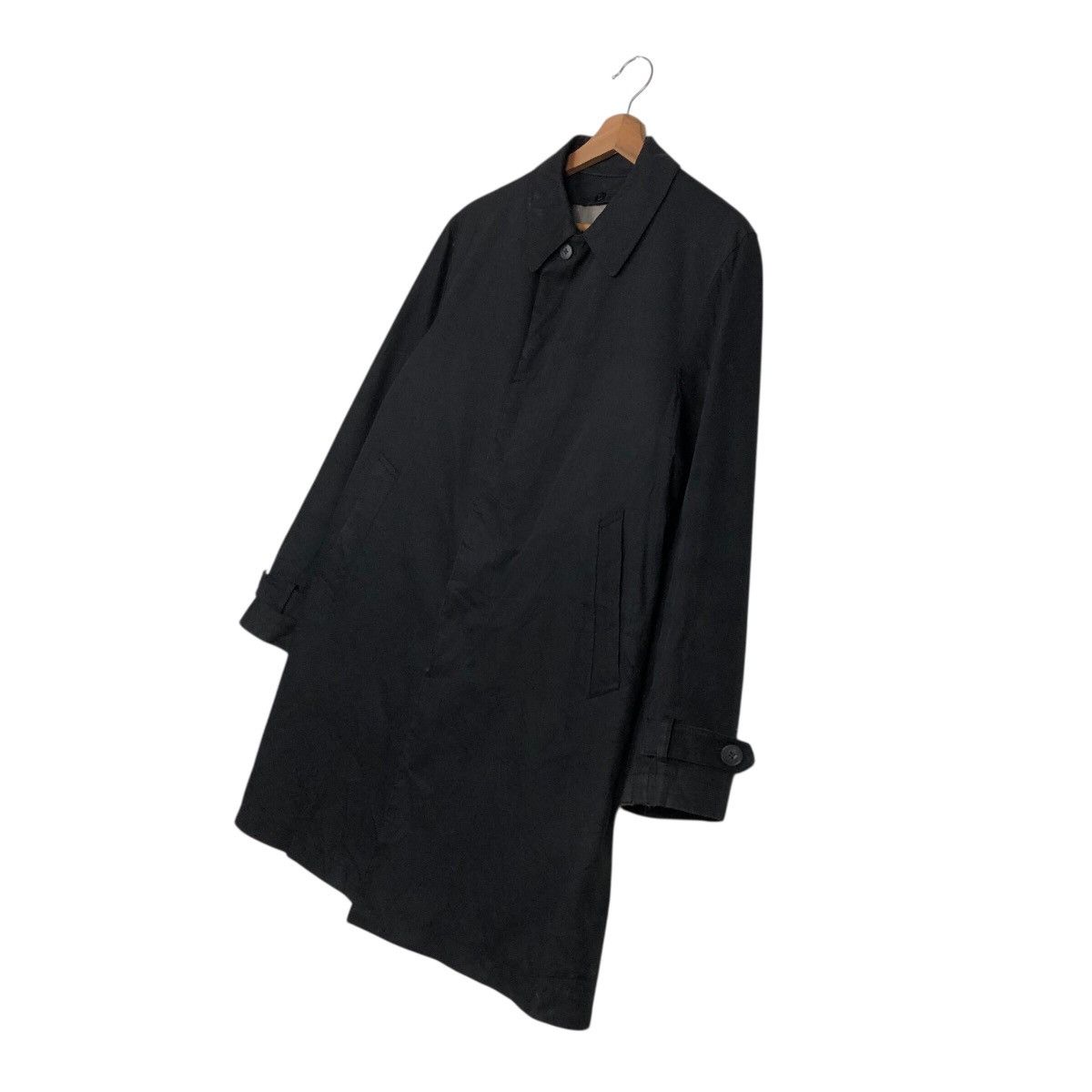 Japanese Brand SHIPS Archival Noir Tech-Twill Overcoat Issey Miyake Size US M / EU 48-50 / 2 - 3 Thumbnail