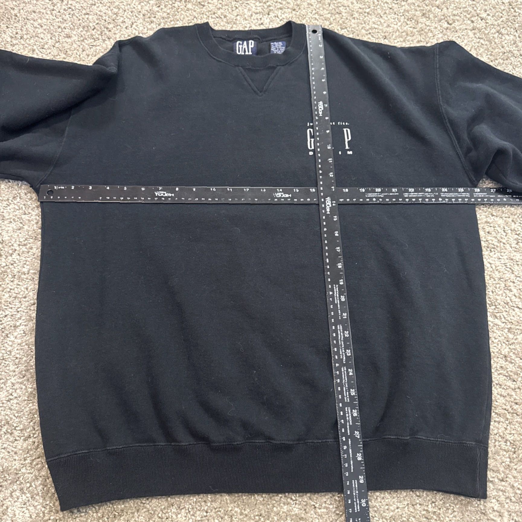 Gap VINTAGE GAP Denim Clothing Company Promo AD Crewneck Sweatshirt Black XL Men's 90s Pullover Sweatshirt Size US XL / EU 56 / 4 - 6 Thumbnail