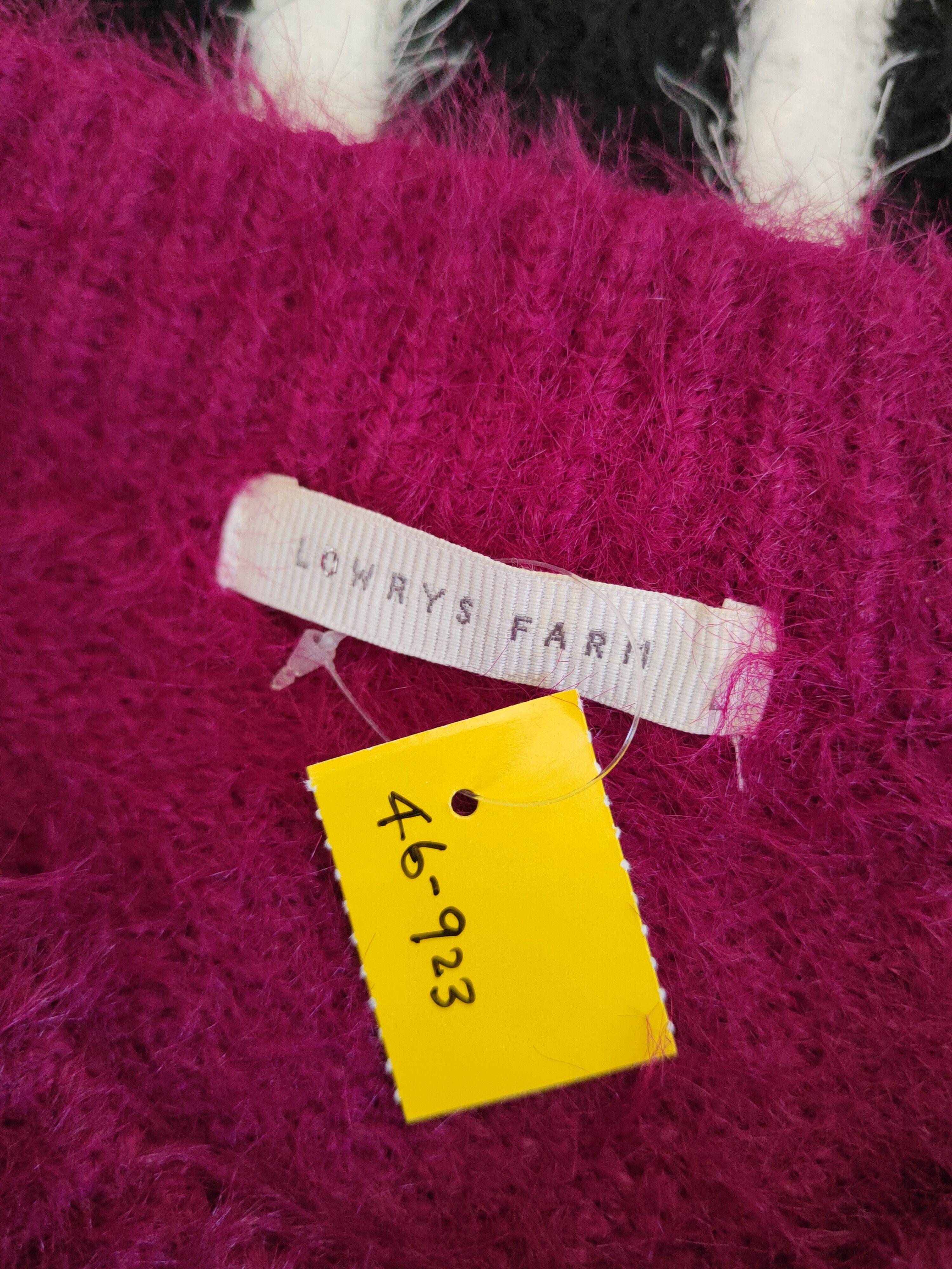 LOWRYS FARM DL Lowry's Farm Purple Fur Mohair shaggy Knitwear #46-923 Size M / US 6-8 / IT 42-44 - 15 Thumbnail