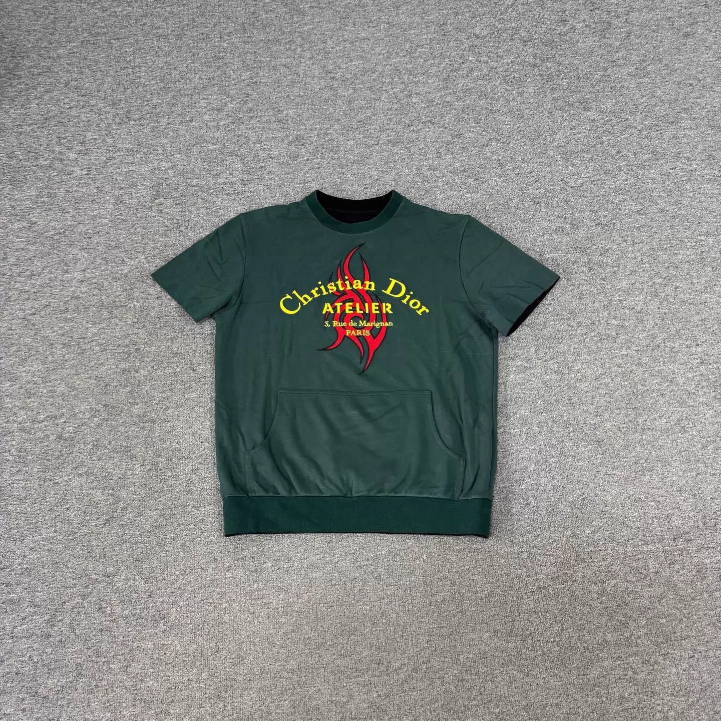 Dior Dior green flame short sleeve tee M 99 new Size M / US 6-8 / IT 42-44 - 1 Thumbnail