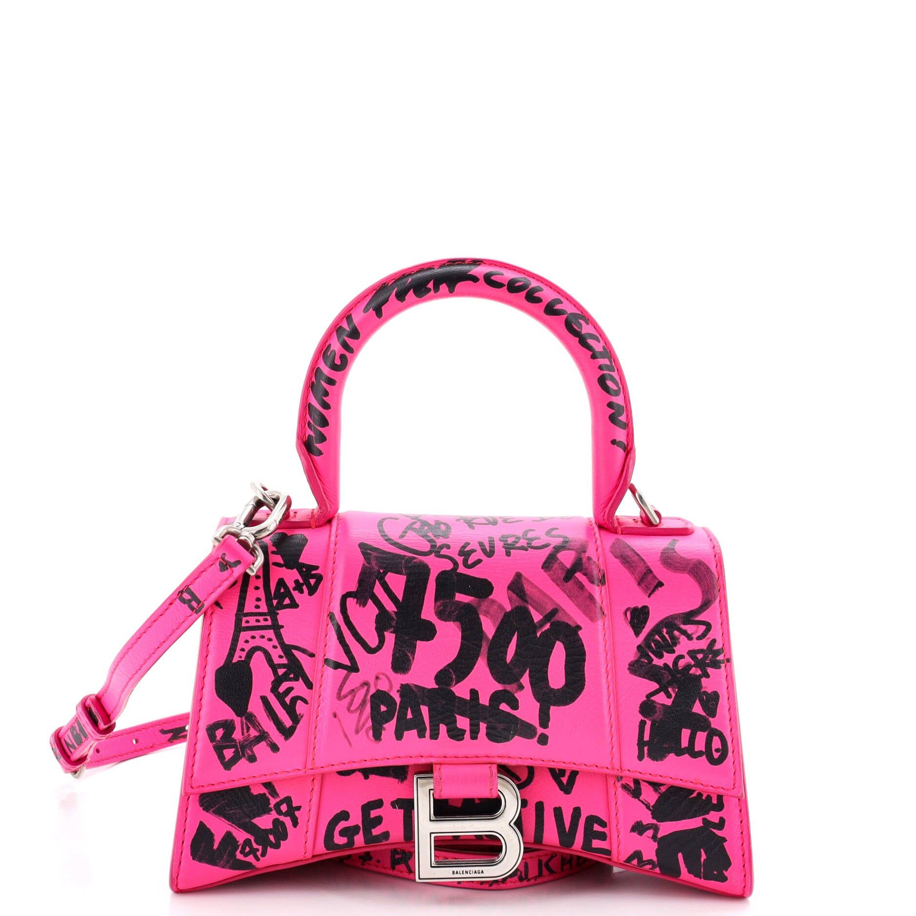 Balenciaga Graffiti Hourglass Top Handle Bag Size ONE SIZE - 1 Thumbnail