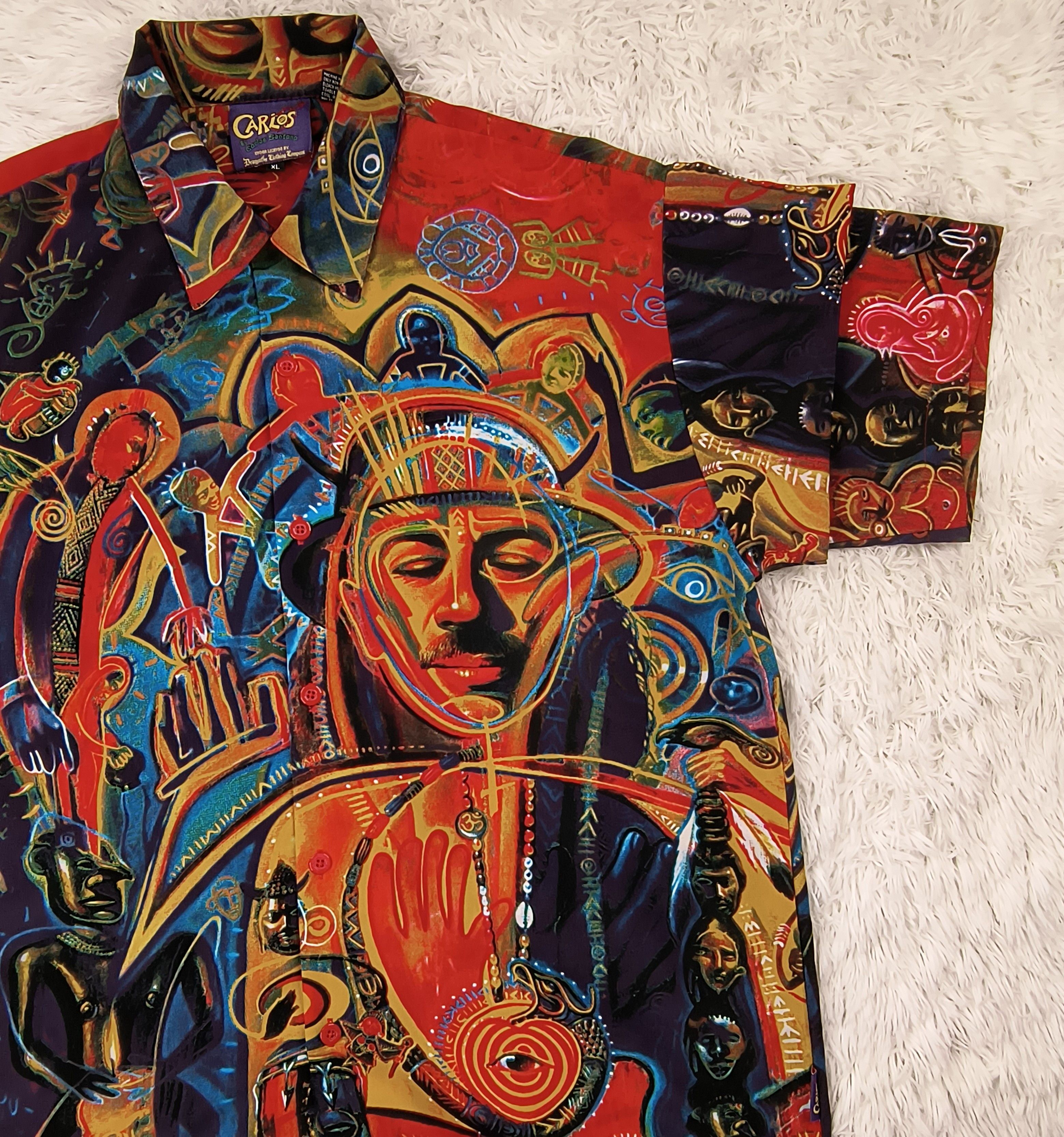 Dragonfly Vintage Carlos Santana shaman 90s button up shirt Size US XL / EU 56 / 4 - 3 Thumbnail