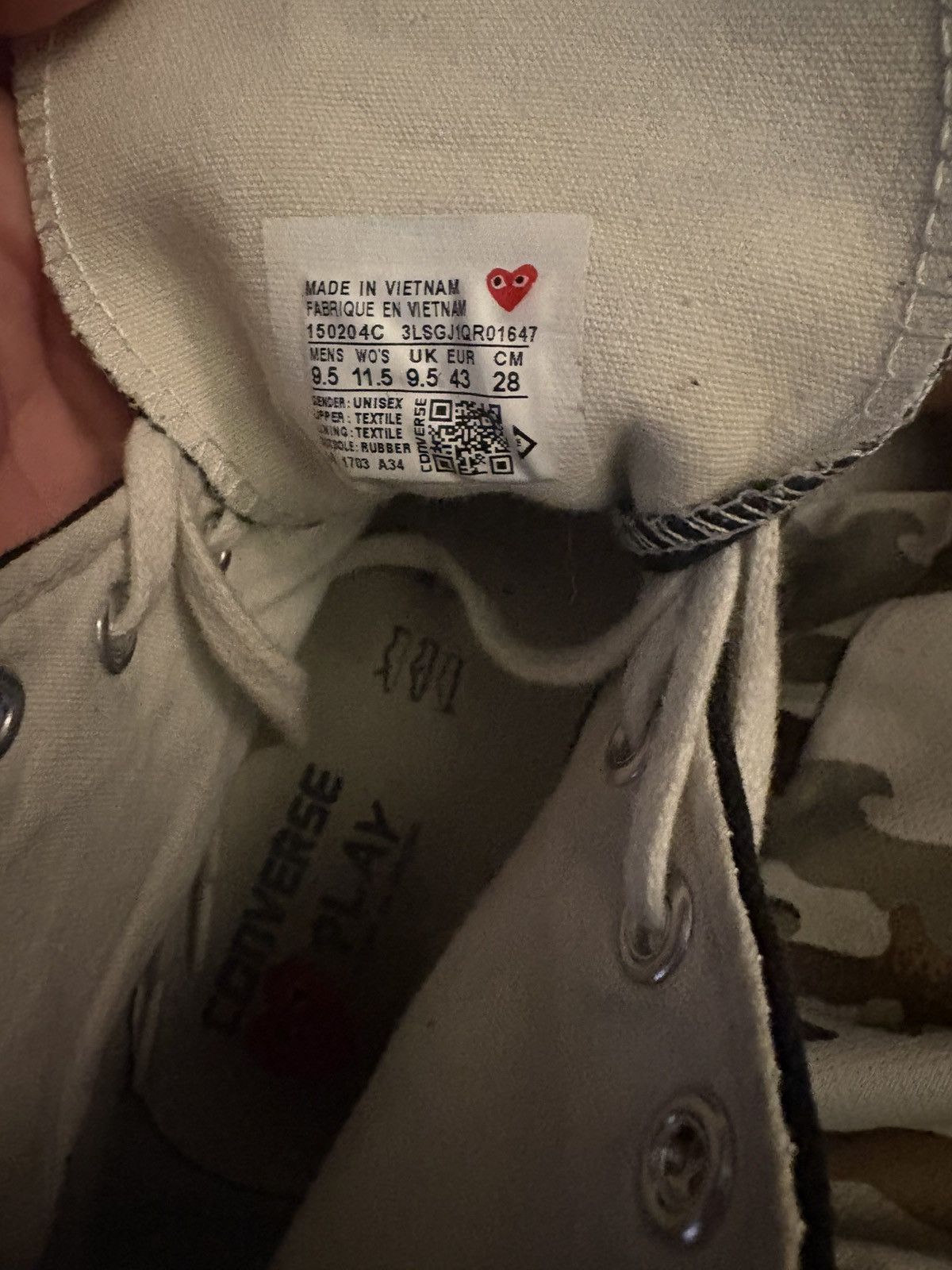 Comme des Garcons PLAY × Converse CDG Play Converse Size US 9.5 / EU 42-43 - 4 Thumbnail