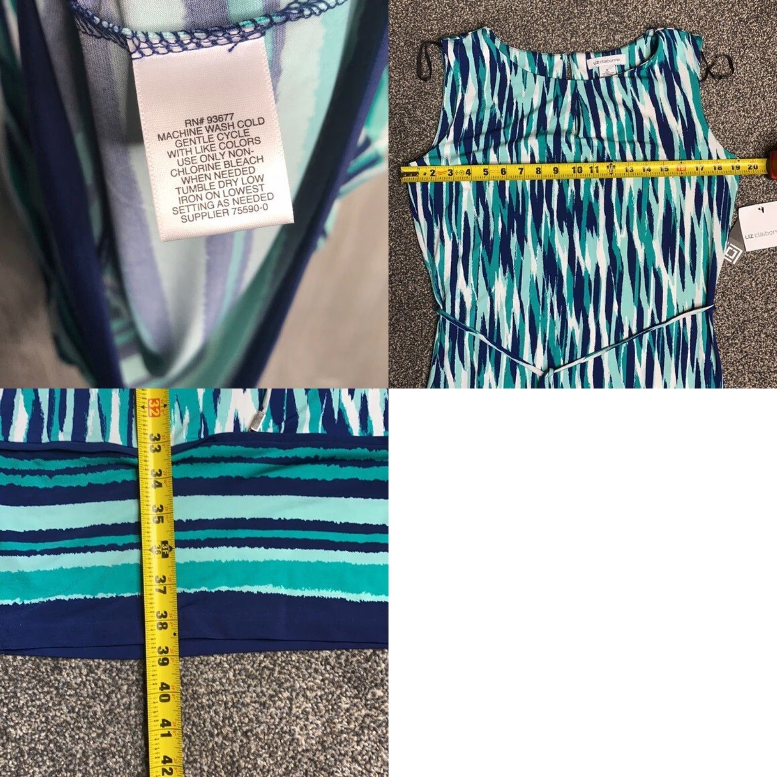 Liz Claiborne Blue Sleeveless Shift Dress NWT Medium Women\'s Dress Knee  Length Pencil Style - shinesquarebuilders.com