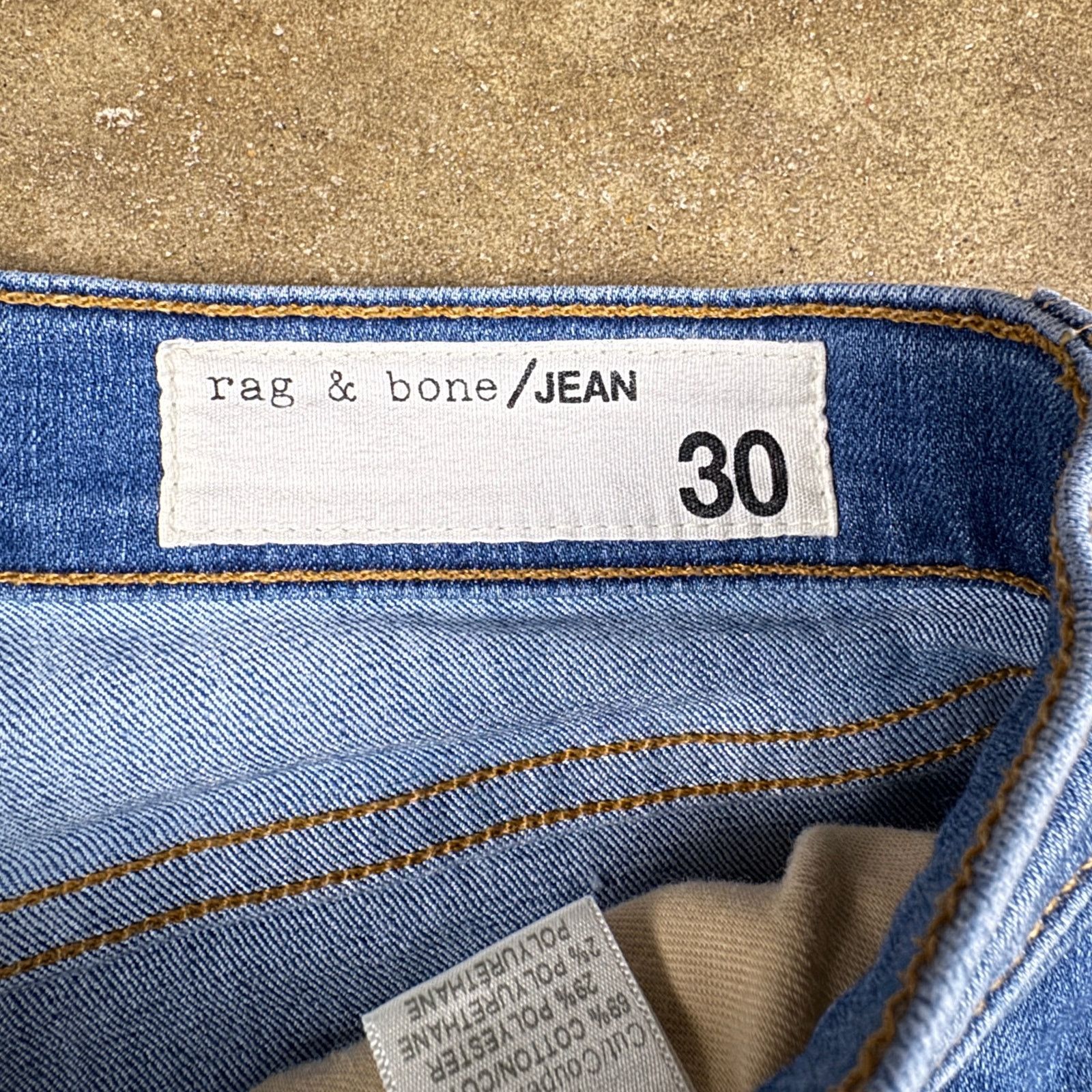 Rag & Bone Rag & Bone High Rise Skinny Jeans Women’s Size 30 Blue USA Size 30" / US 8 / IT 44 - 9 Thumbnail