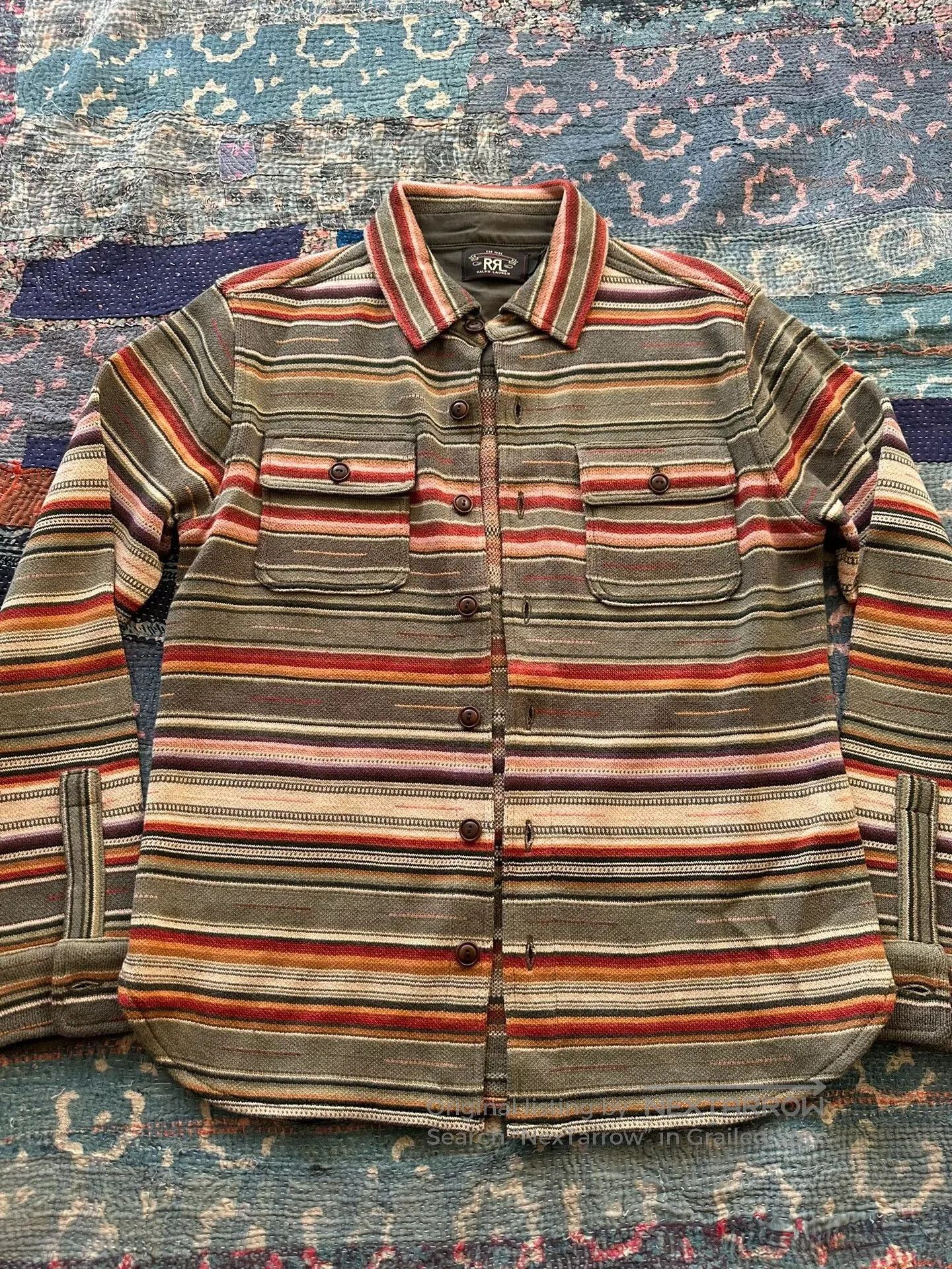 RRL Ralph Lauren rrl southwest rainbow long sleeve shirt. Size US L / EU 52-54 / 3 - 1 Thumbnail