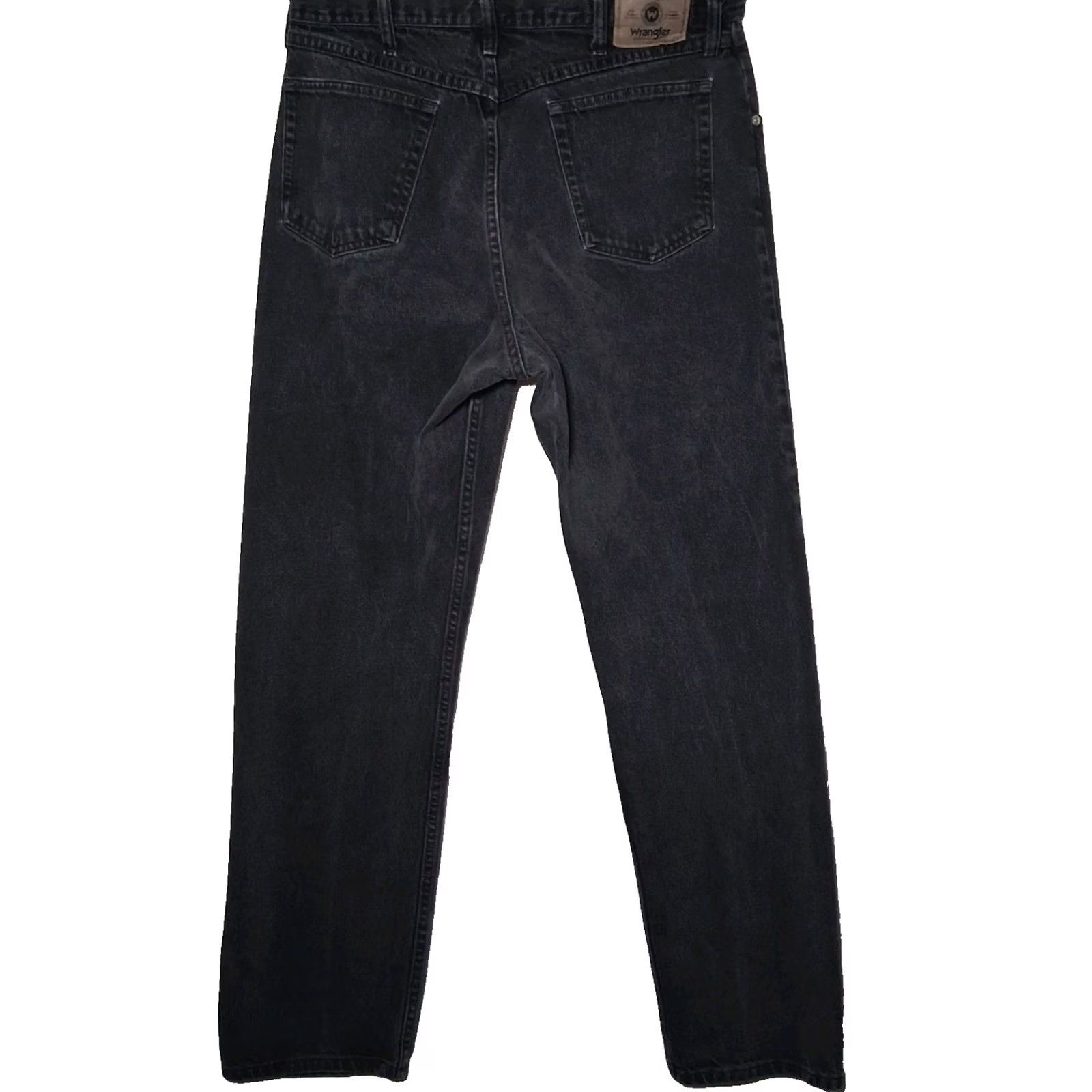 Wrangler Wrangler Jeans Men 35x33.5 Relaxed Fit Black Denim Work Pants 976T1CB Size US 35 - 2 Thumbnail