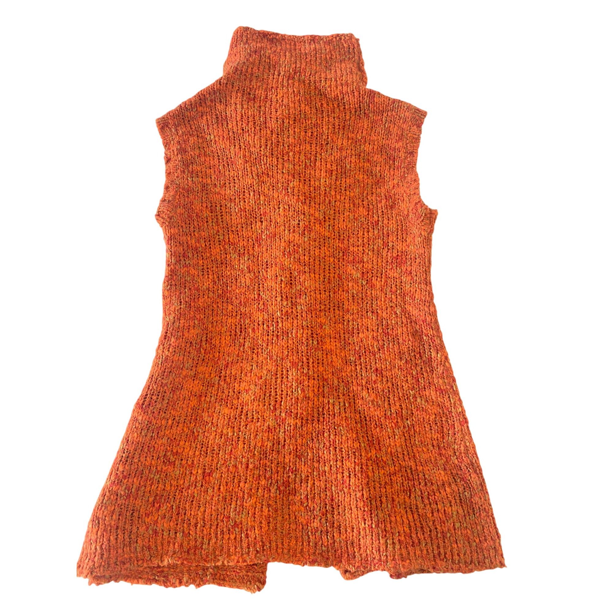 Other Chico's Crochet Long Sweater Cardigan Vest W's M Wool Blend Size M / US 6-8 / IT 42-44 - 7 Thumbnail
