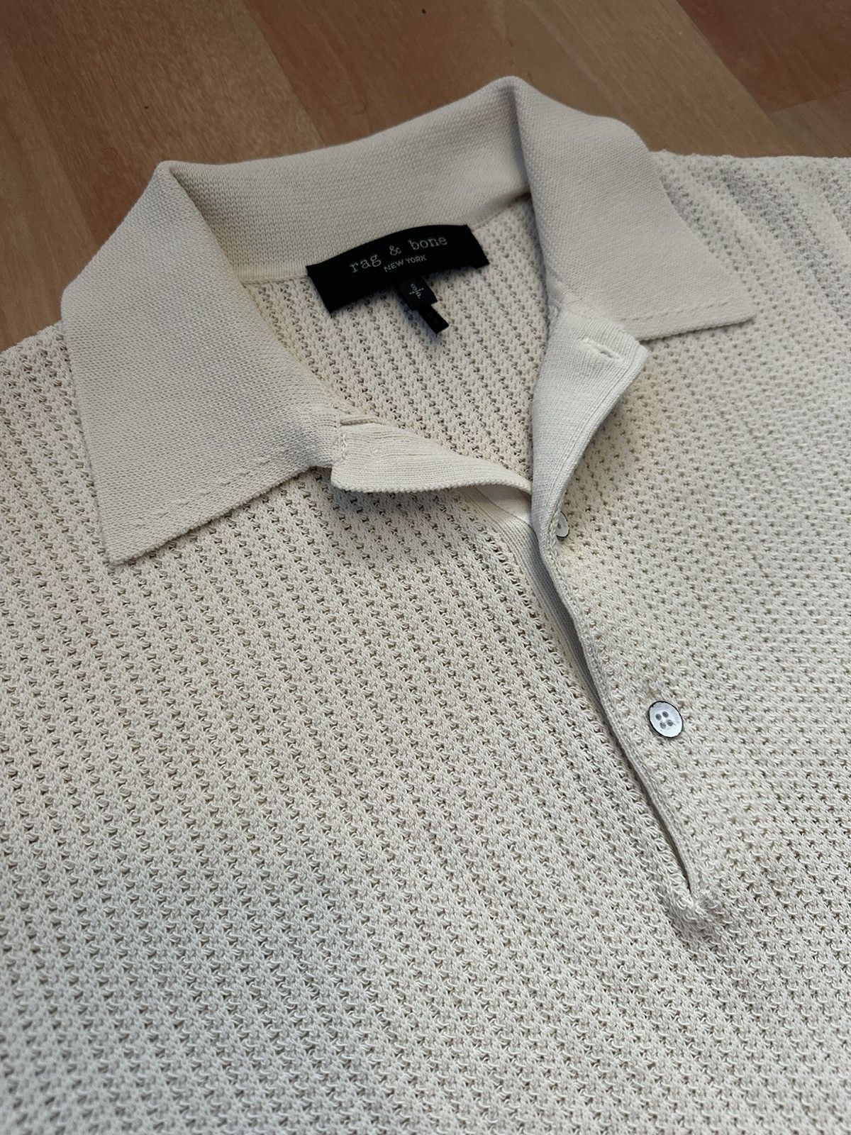 Rag & Bone Rag & Bone textured knit polo Size US S / EU 44-46 / 1 - 3 Thumbnail